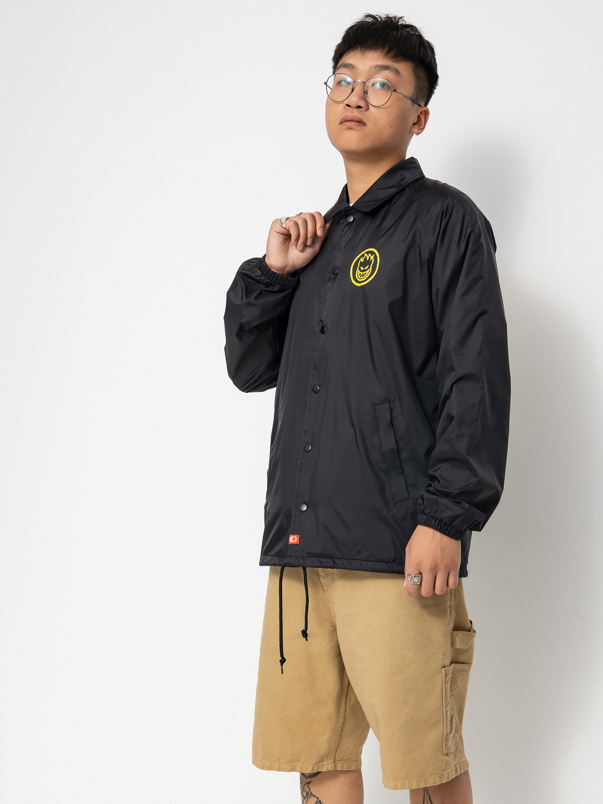 Kurtka Spitfire Clsc Swrl (black/yellow)