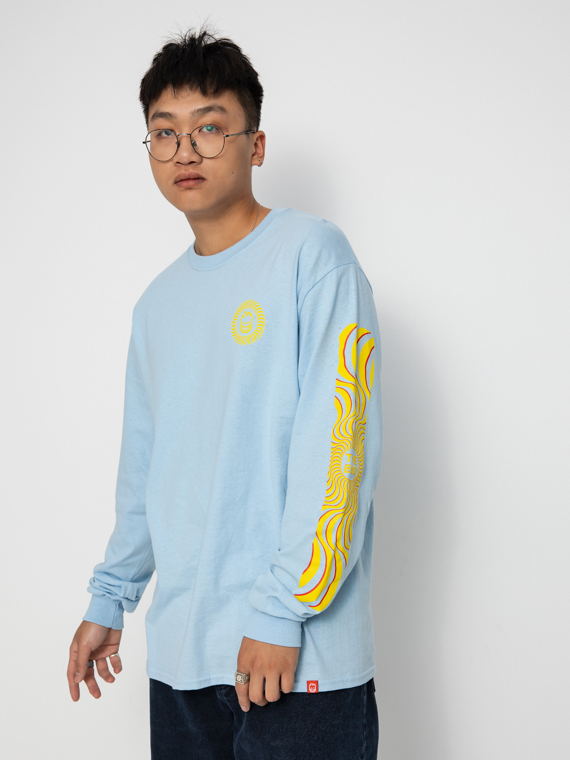 Longsleeve Spitfire Clsc Swrl Ovrly (slv/blue)