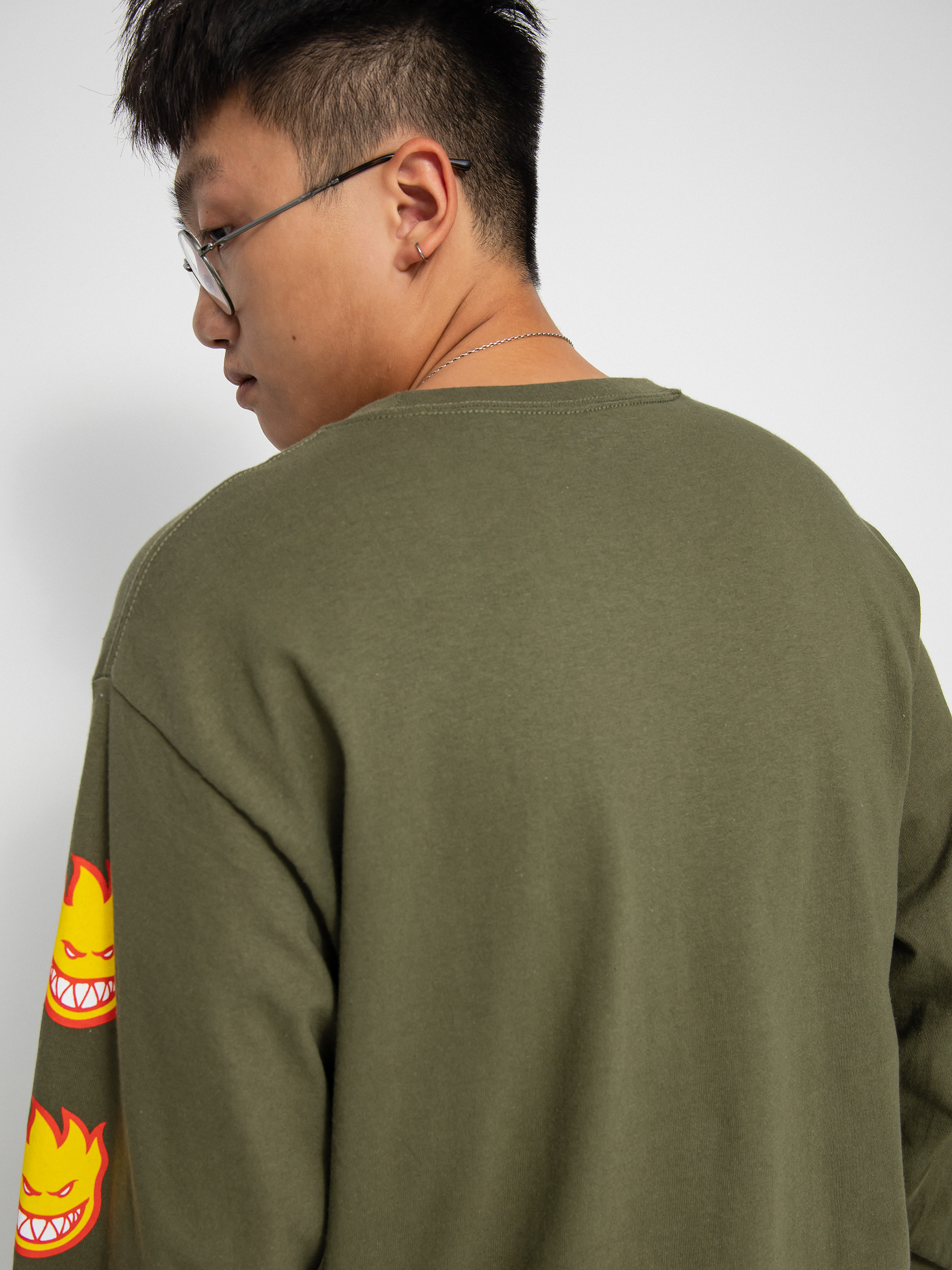 Longsleeve Spitfire Old Bghd Fl (silver/green)