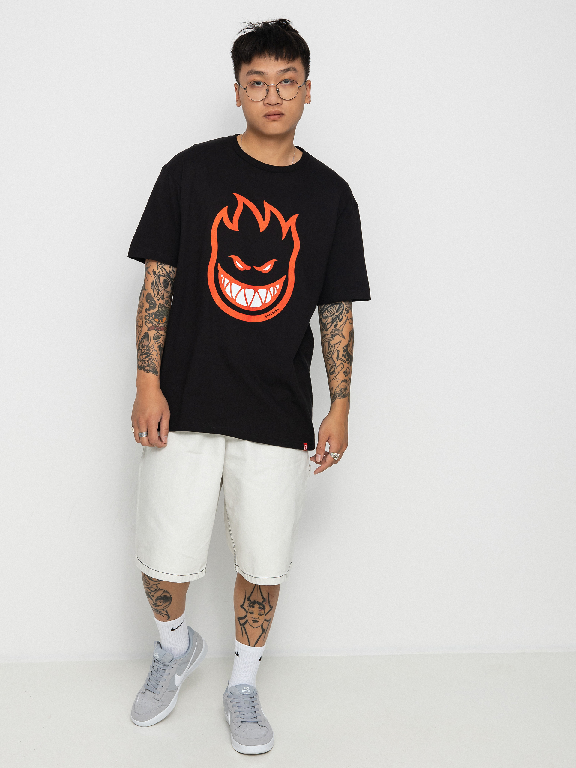 T-shirt Spitfire Bighead Fill (black/red)