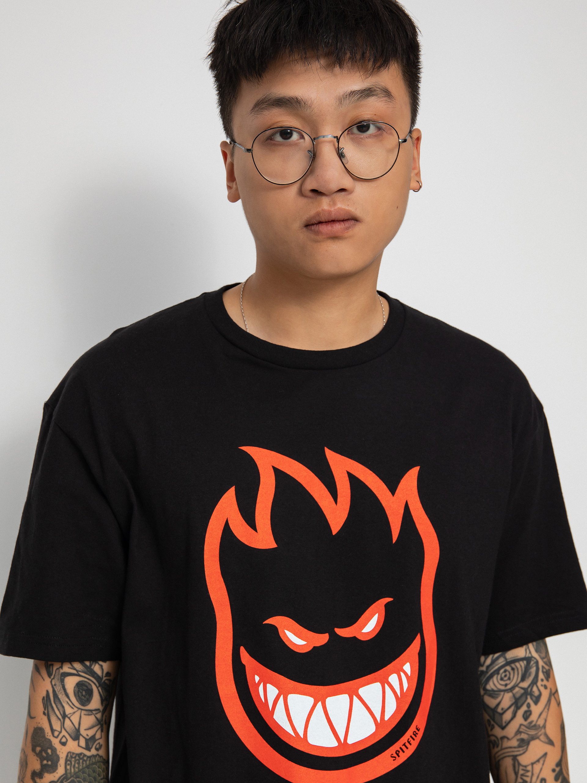 T-shirt Spitfire Bighead Fill (black/red)
