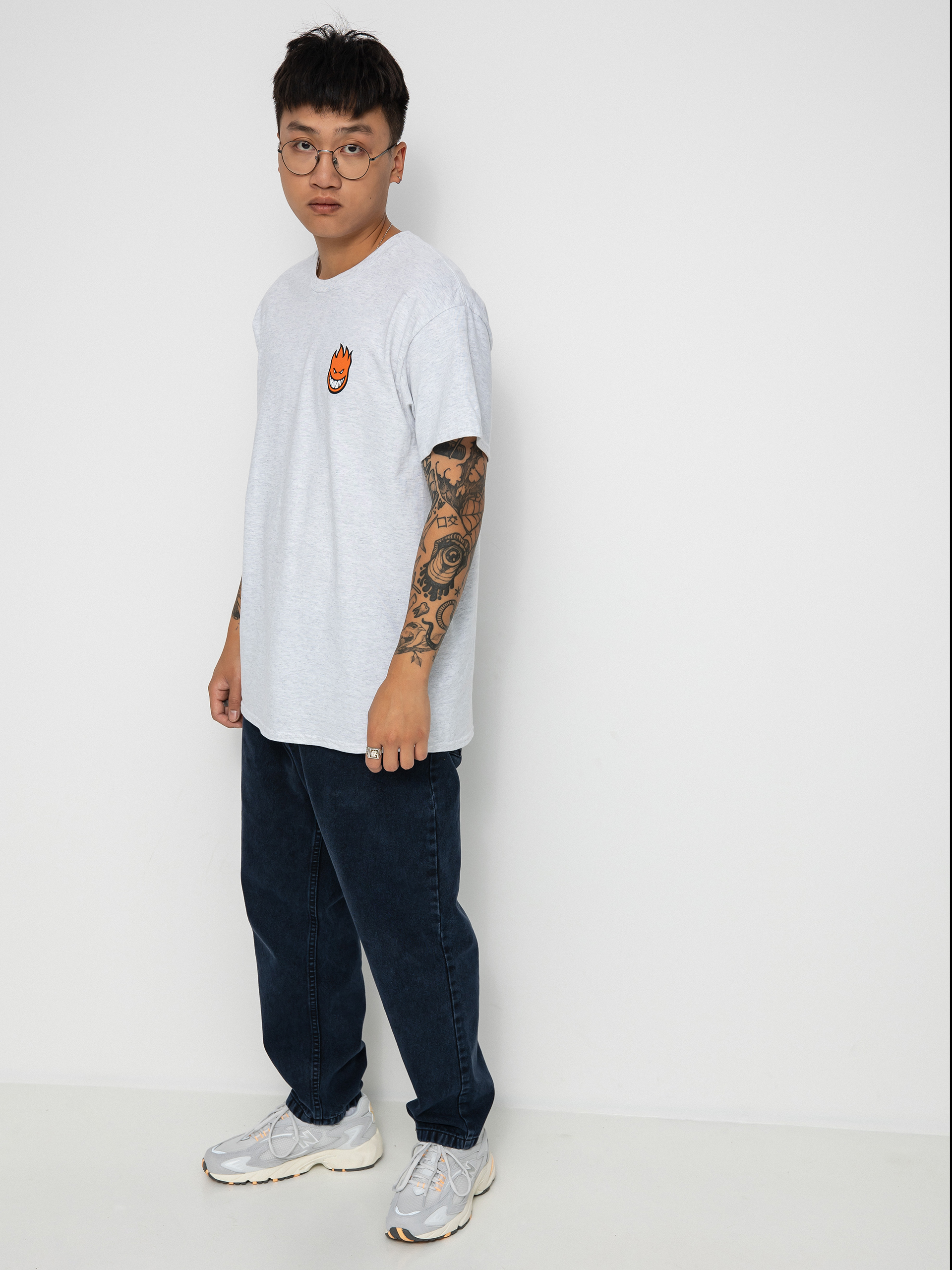 T-shirt Spitfire Lil Bghd Fill (ash/orange)
