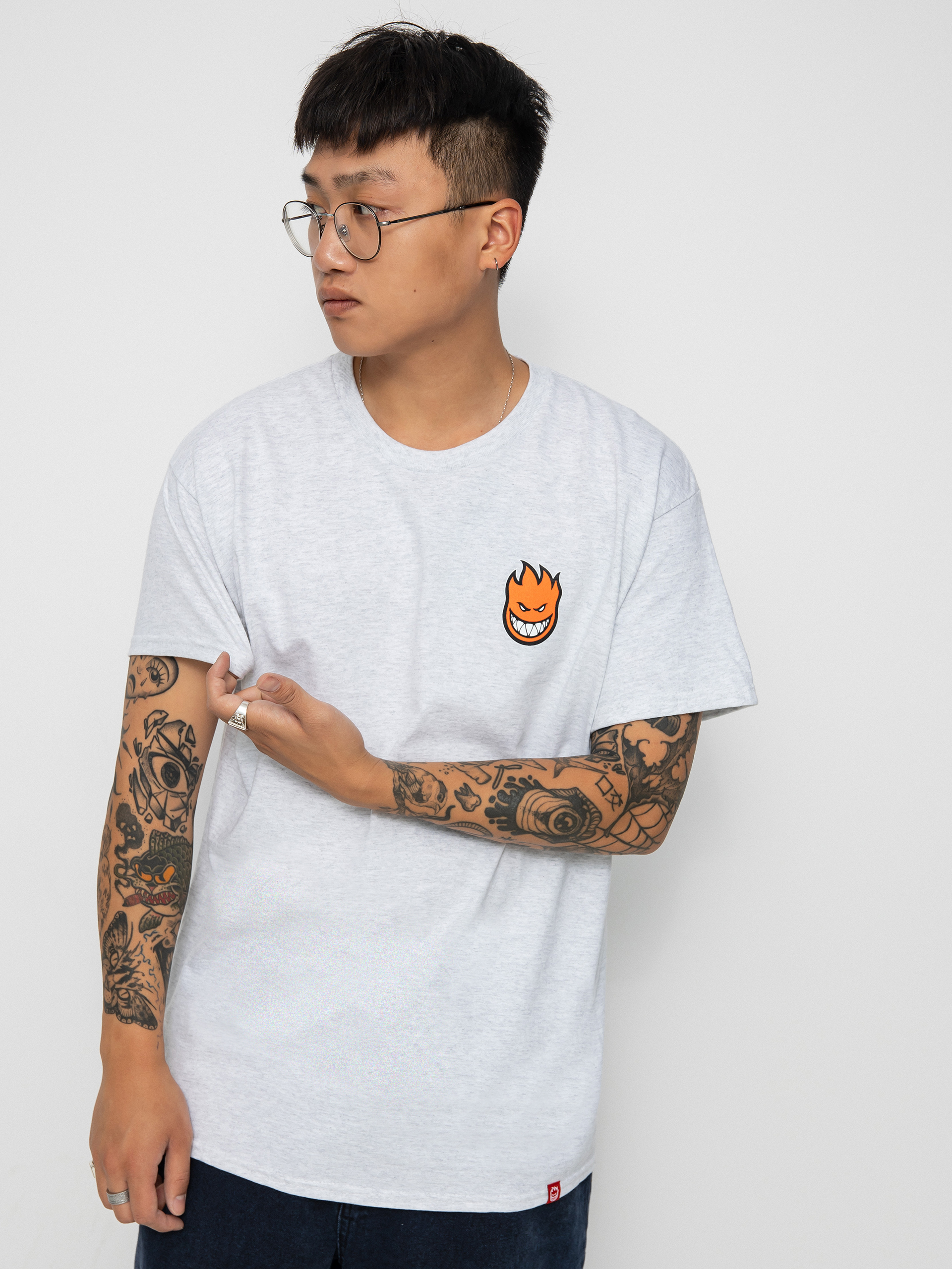 T-shirt Spitfire Lil Bghd Fill (ash/orange)