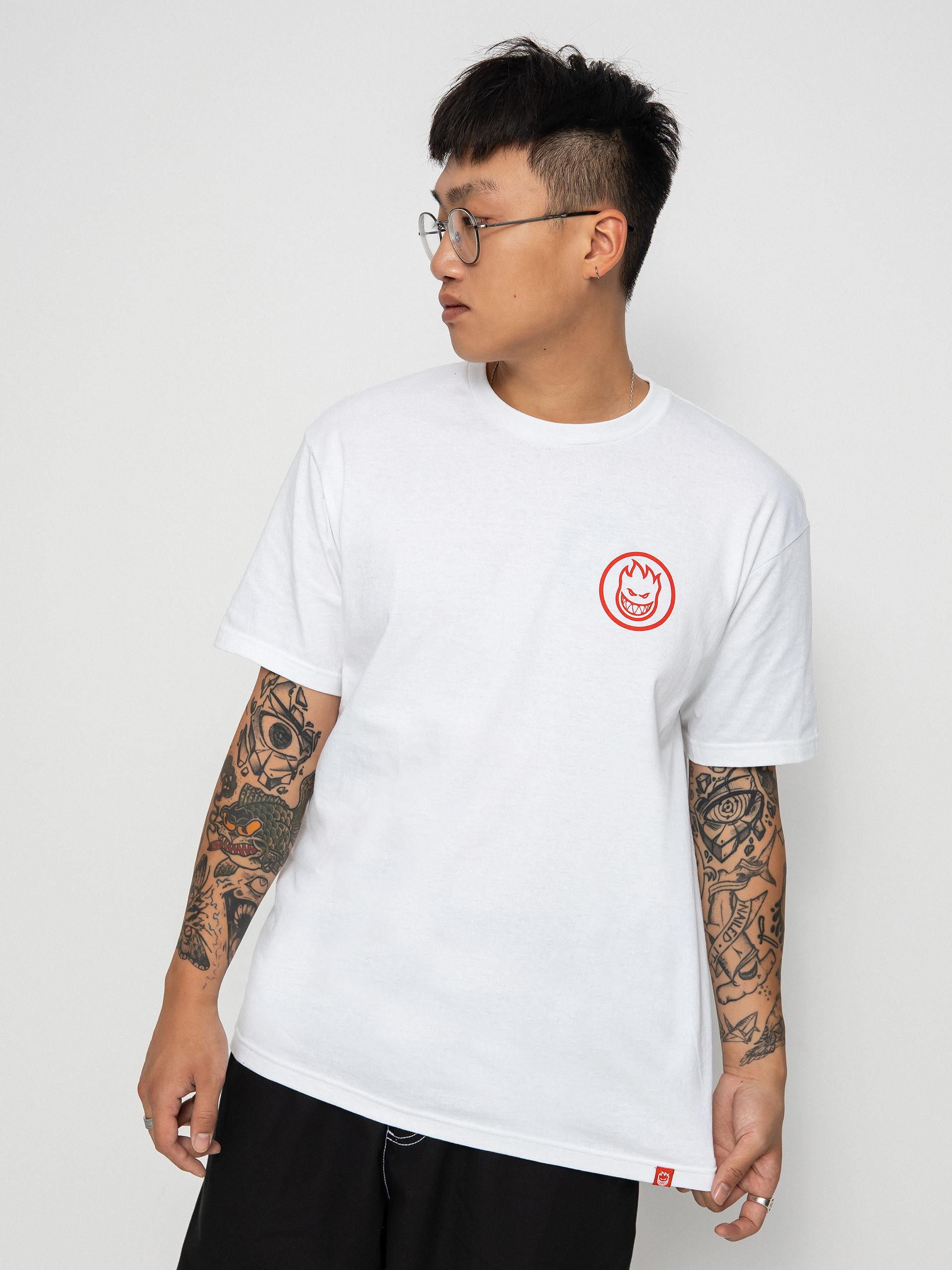T-shirt Spitfire Clssc Swrl (white/red)