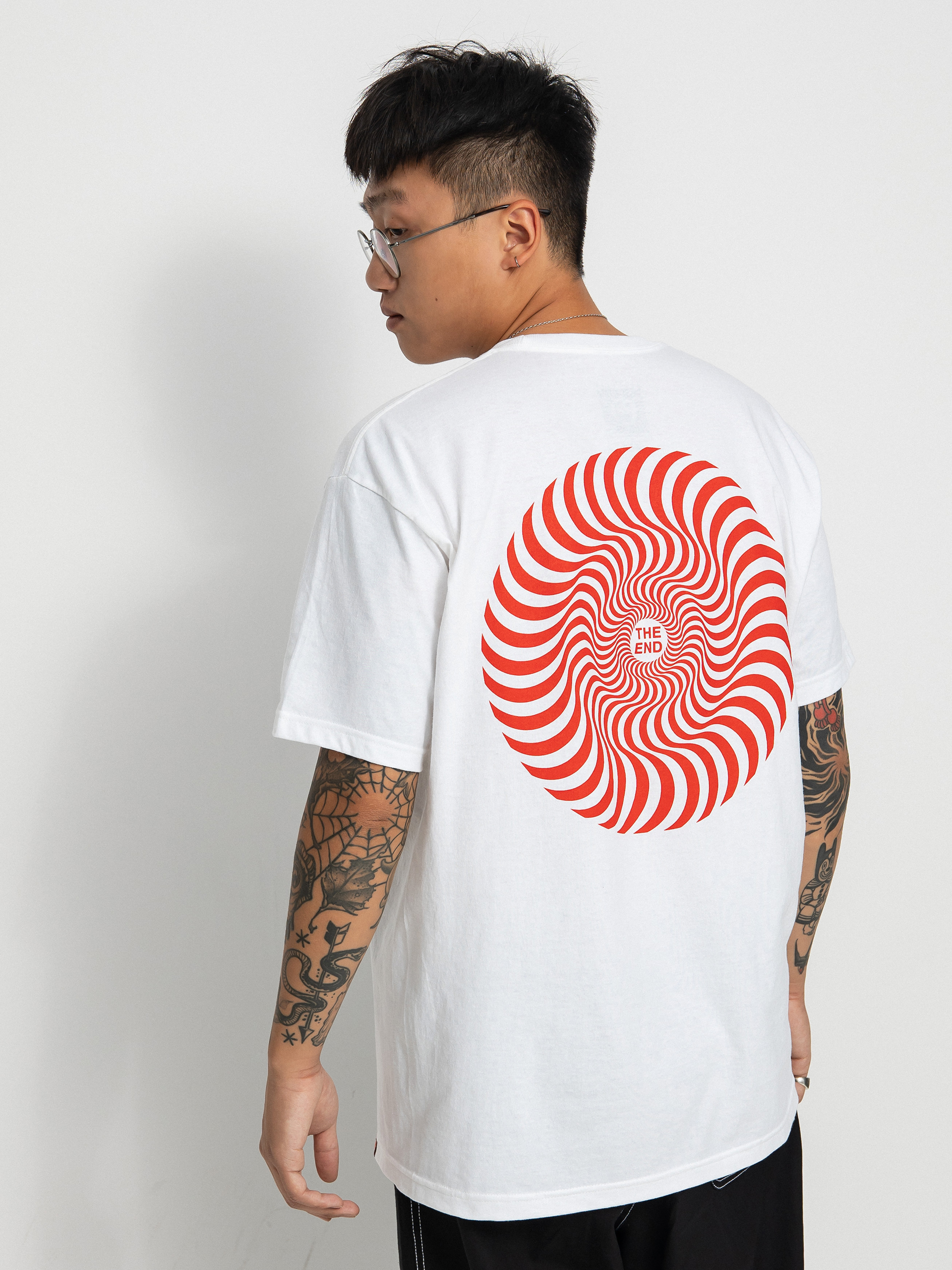 T-shirt Spitfire Clssc Swrl (white/red)