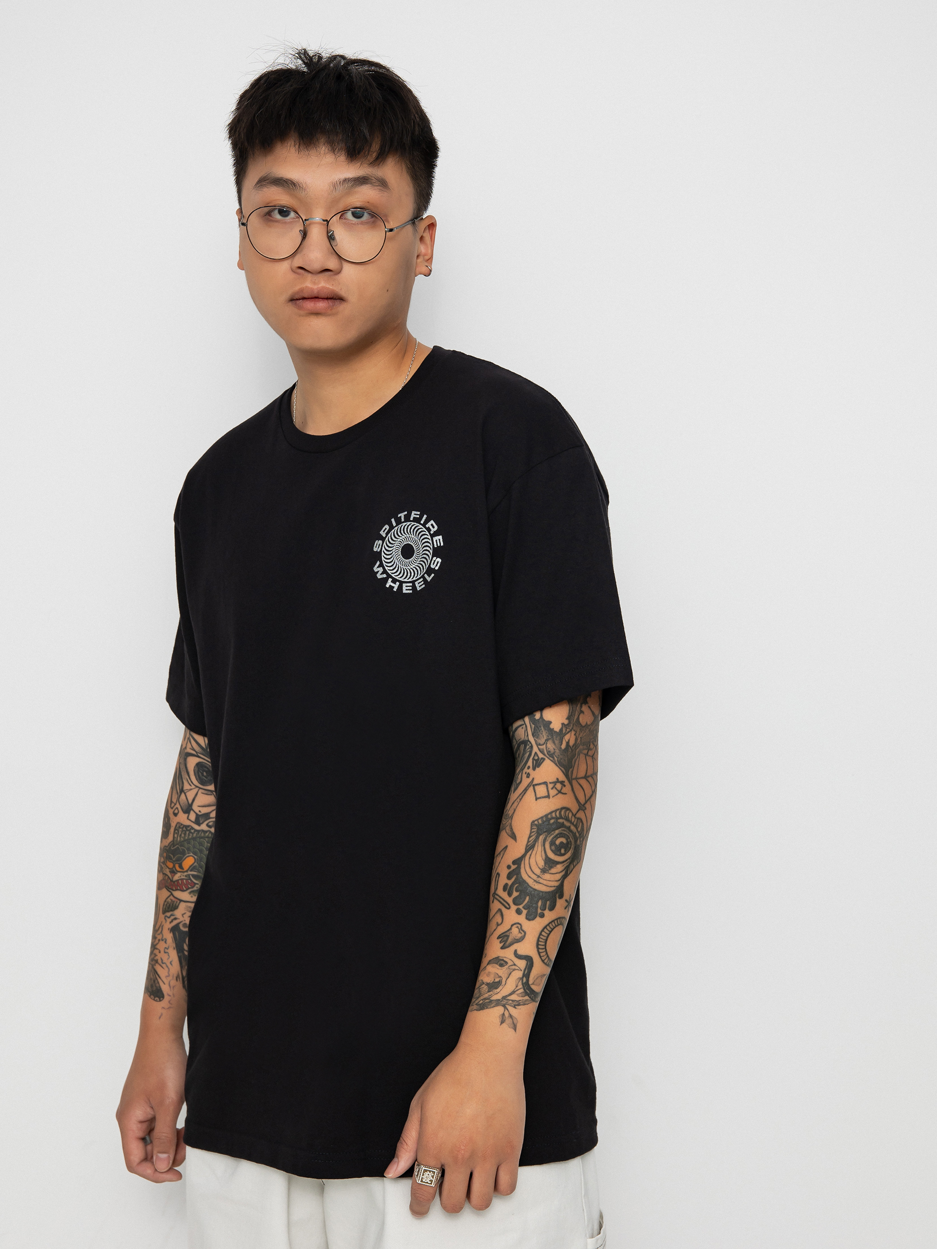 T-shirt Spitfire Clsc 87 Swrl (black/mtlc)