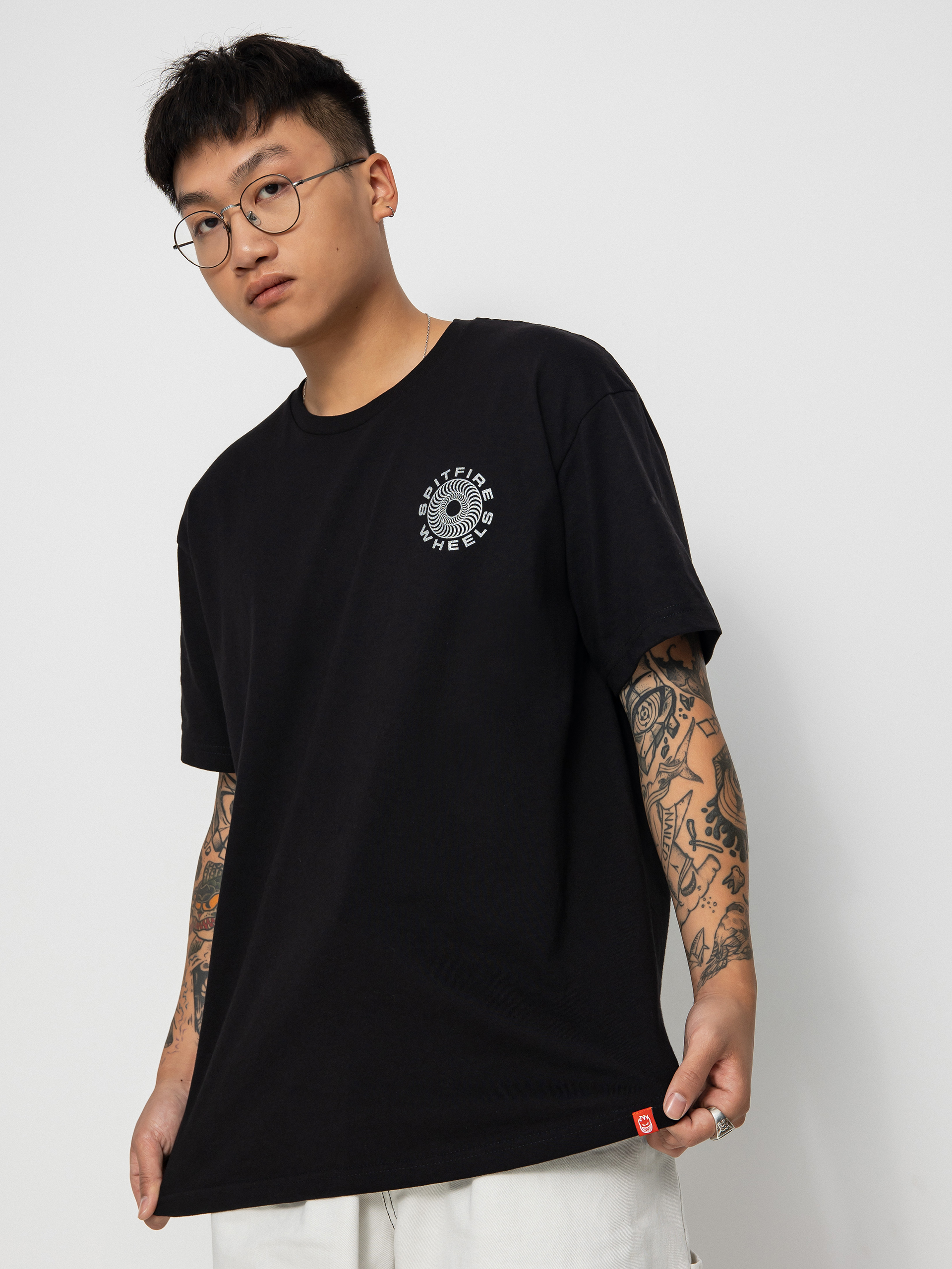 T-shirt Spitfire Clsc 87 Swrl (black/mtlc)