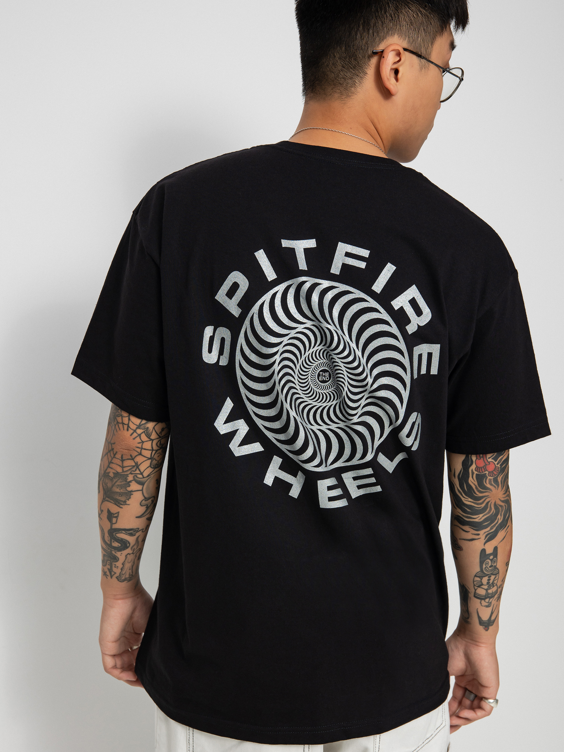 T-shirt Spitfire Clsc 87 Swrl (black/mtlc)