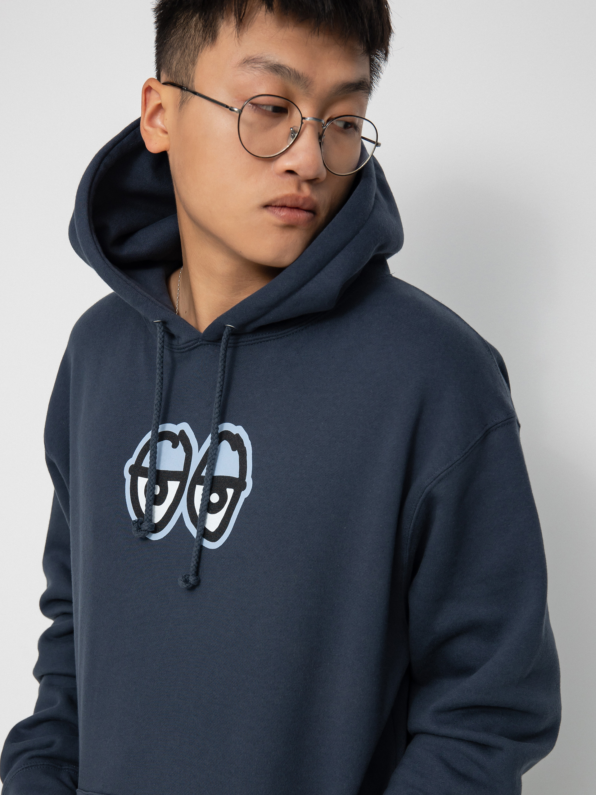 Bluza z kapturem Krooked Eyes Lg HD (slate blue)