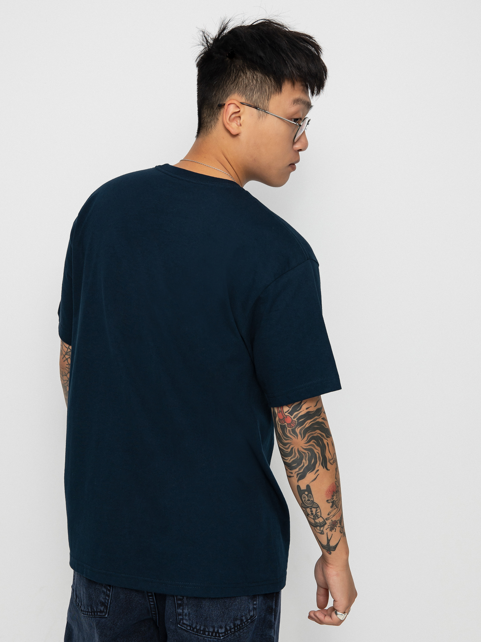 T-shirt Krooked Krkd Eyes (navy/dis)