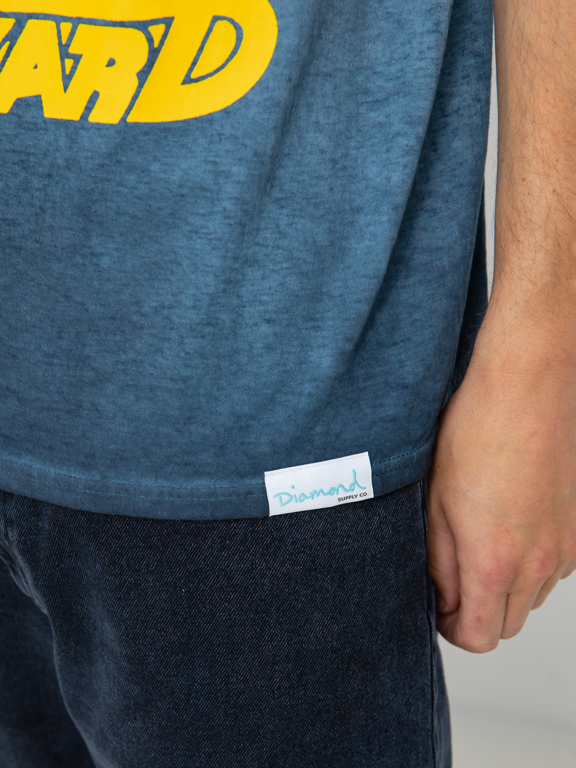 T-shirt Diamond Supply Co. Dark Idol Oil Wash (nvy)