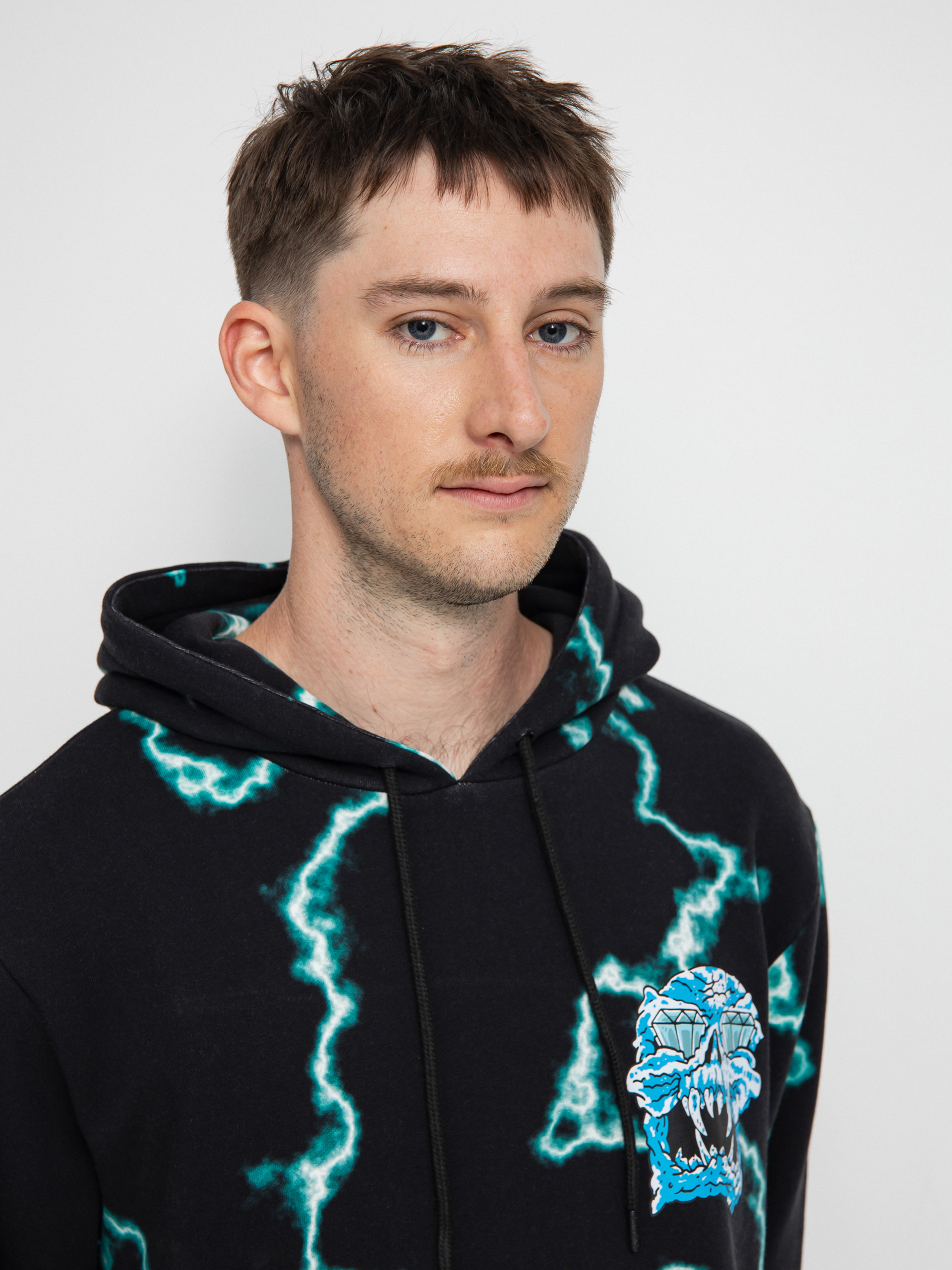 Bluza Diamond Supply Co. Mad Lightning Allover Print (black)