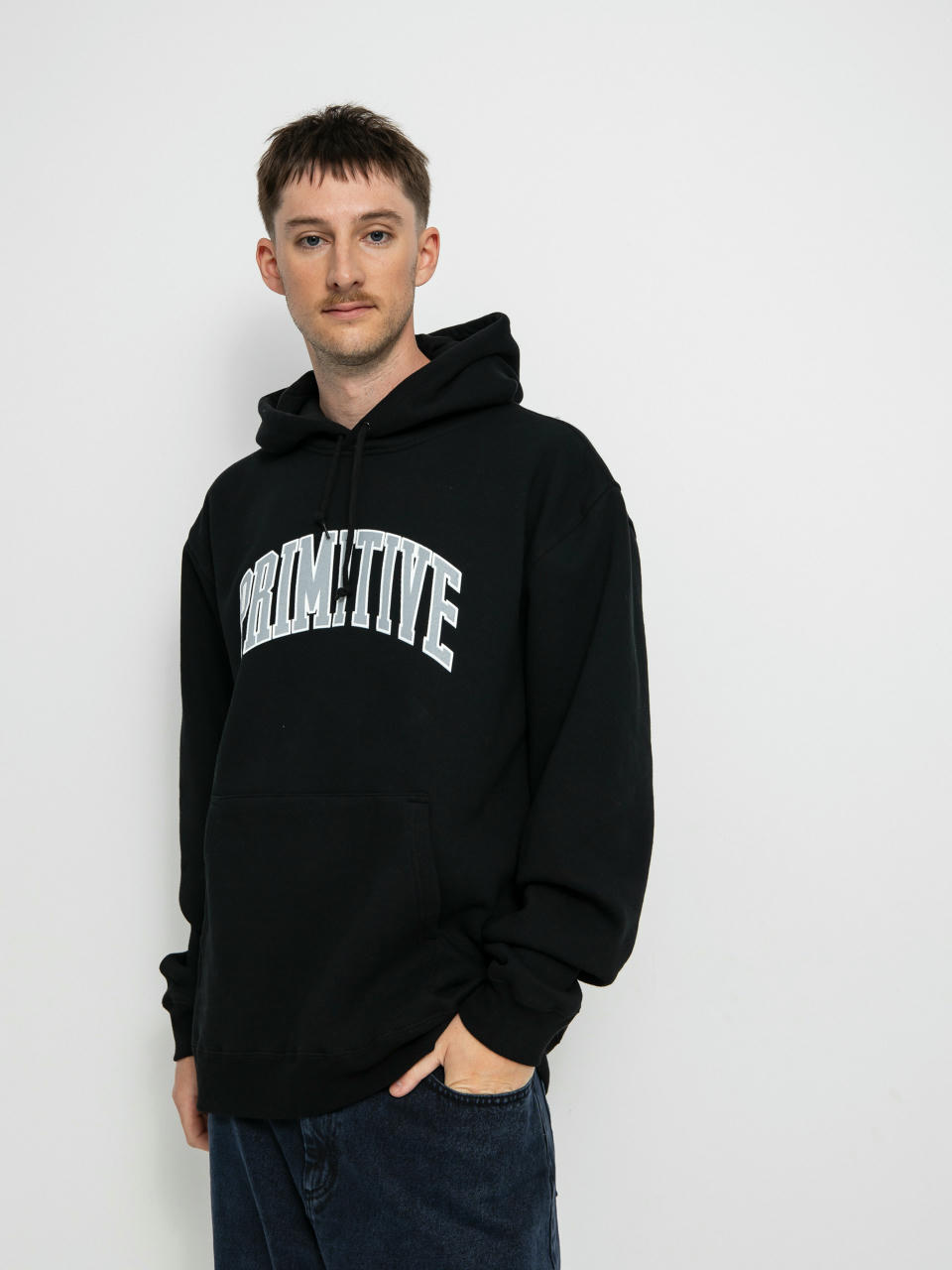 Bluza z kapturem Primitive Collegiate Arch HD (black)