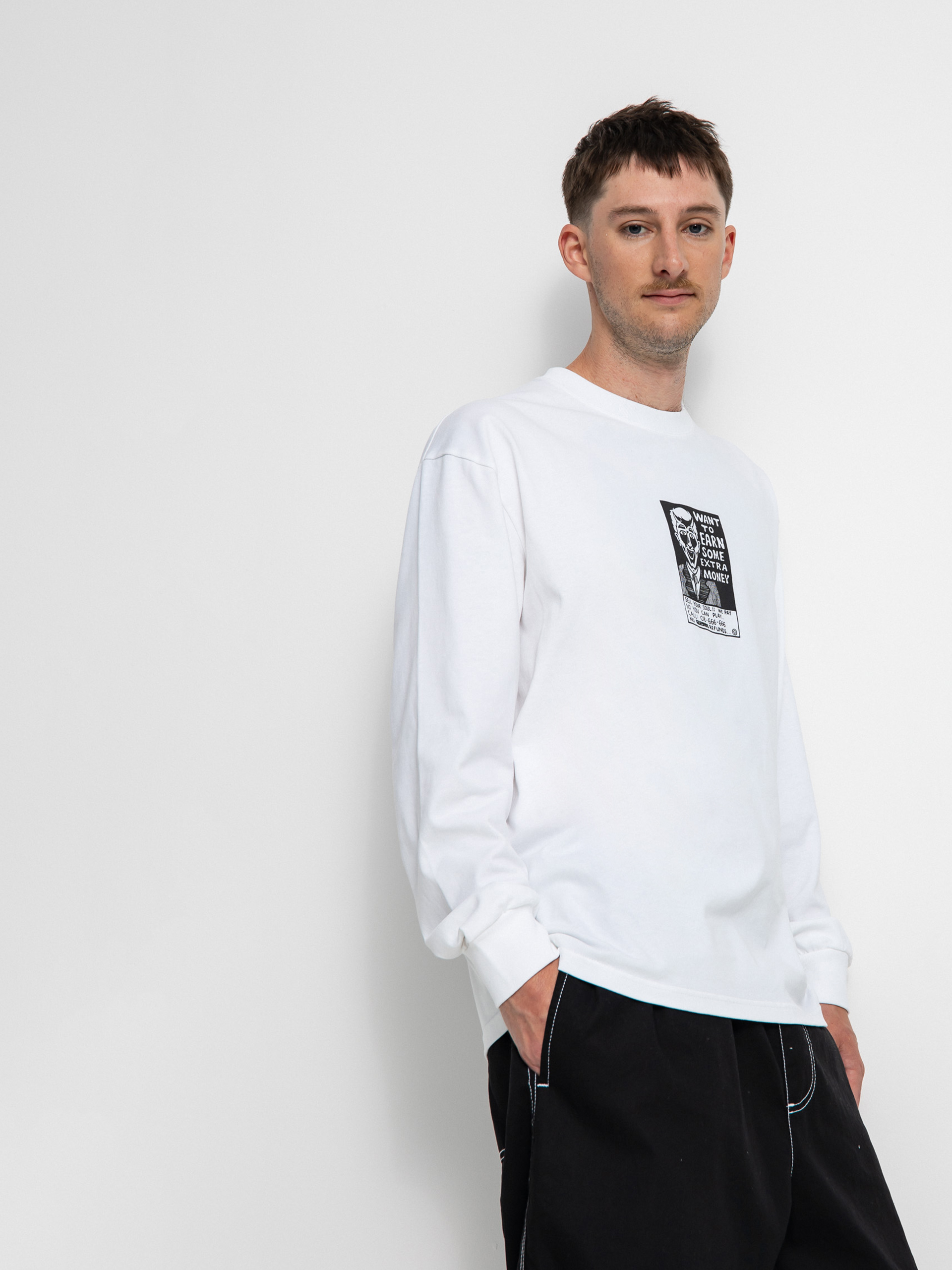 Longsleeve Polar Skate Classifieds (white)