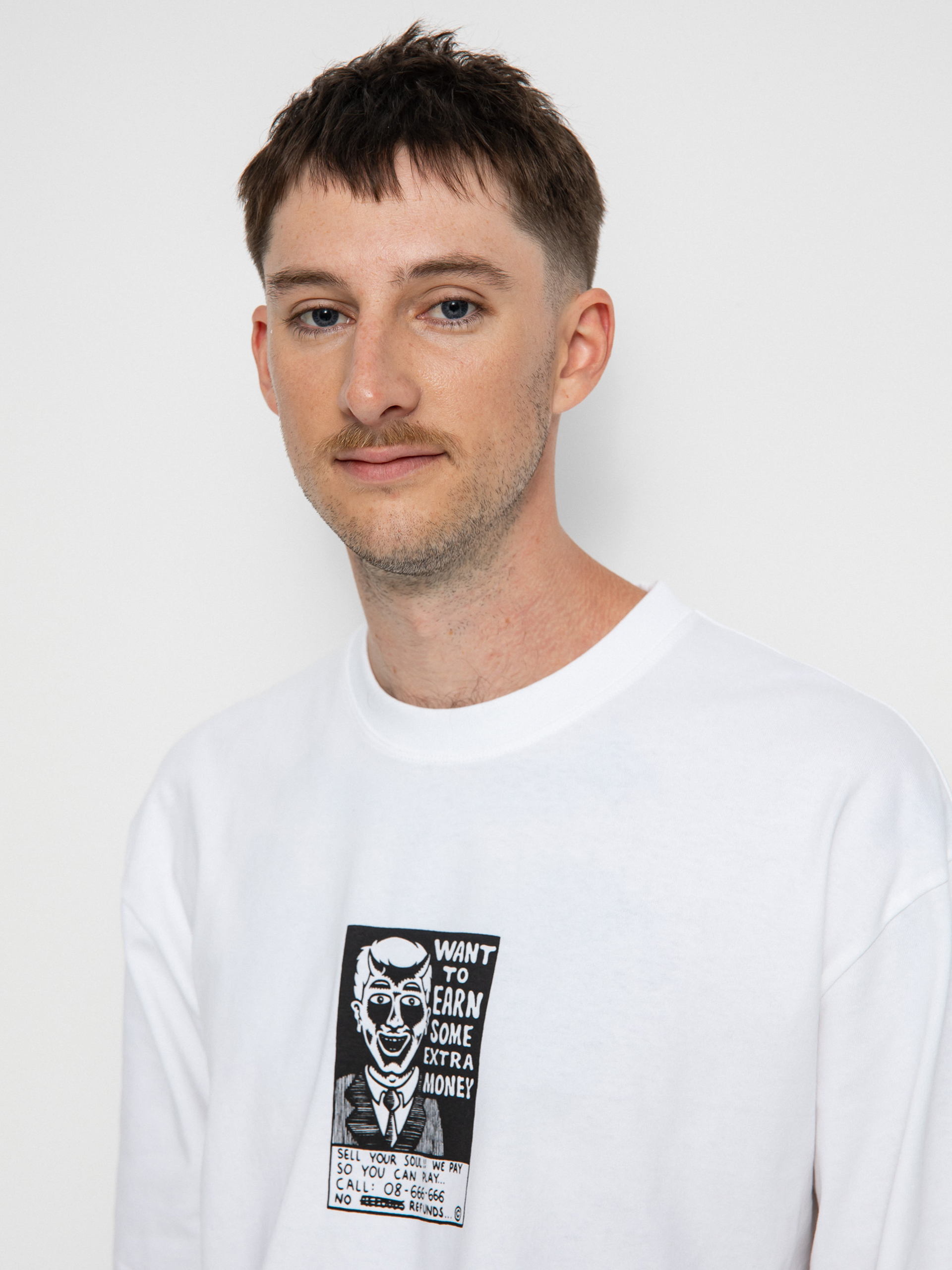 Longsleeve Polar Skate Classifieds (white)
