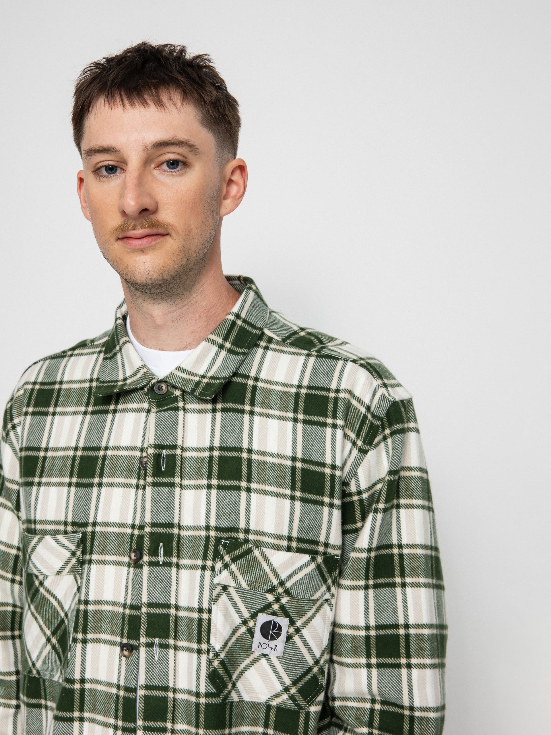 Koszula Polar Skate Flannel (dark olive)