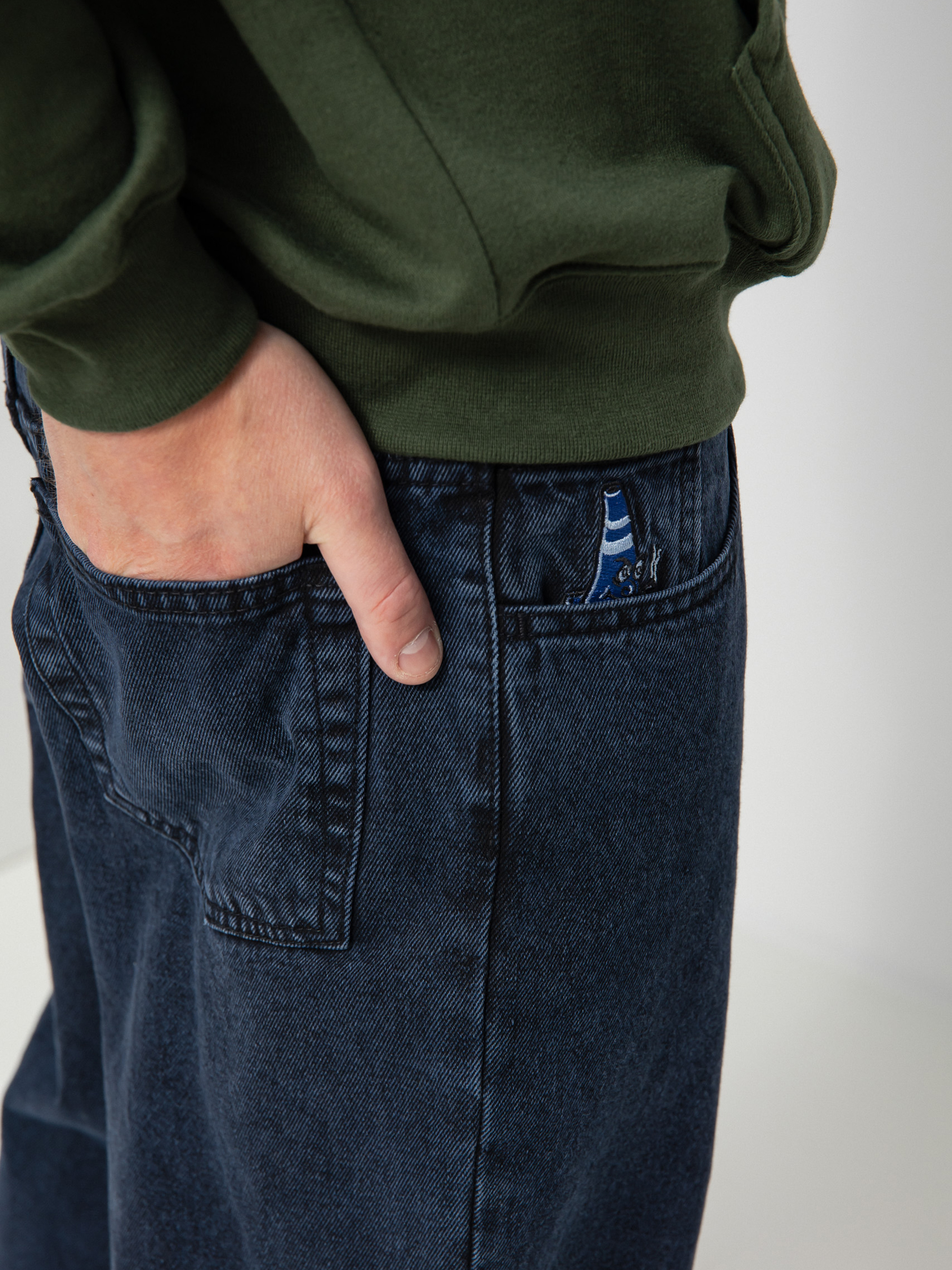 Spodnie Polar Skate 92! Denim (blue black)