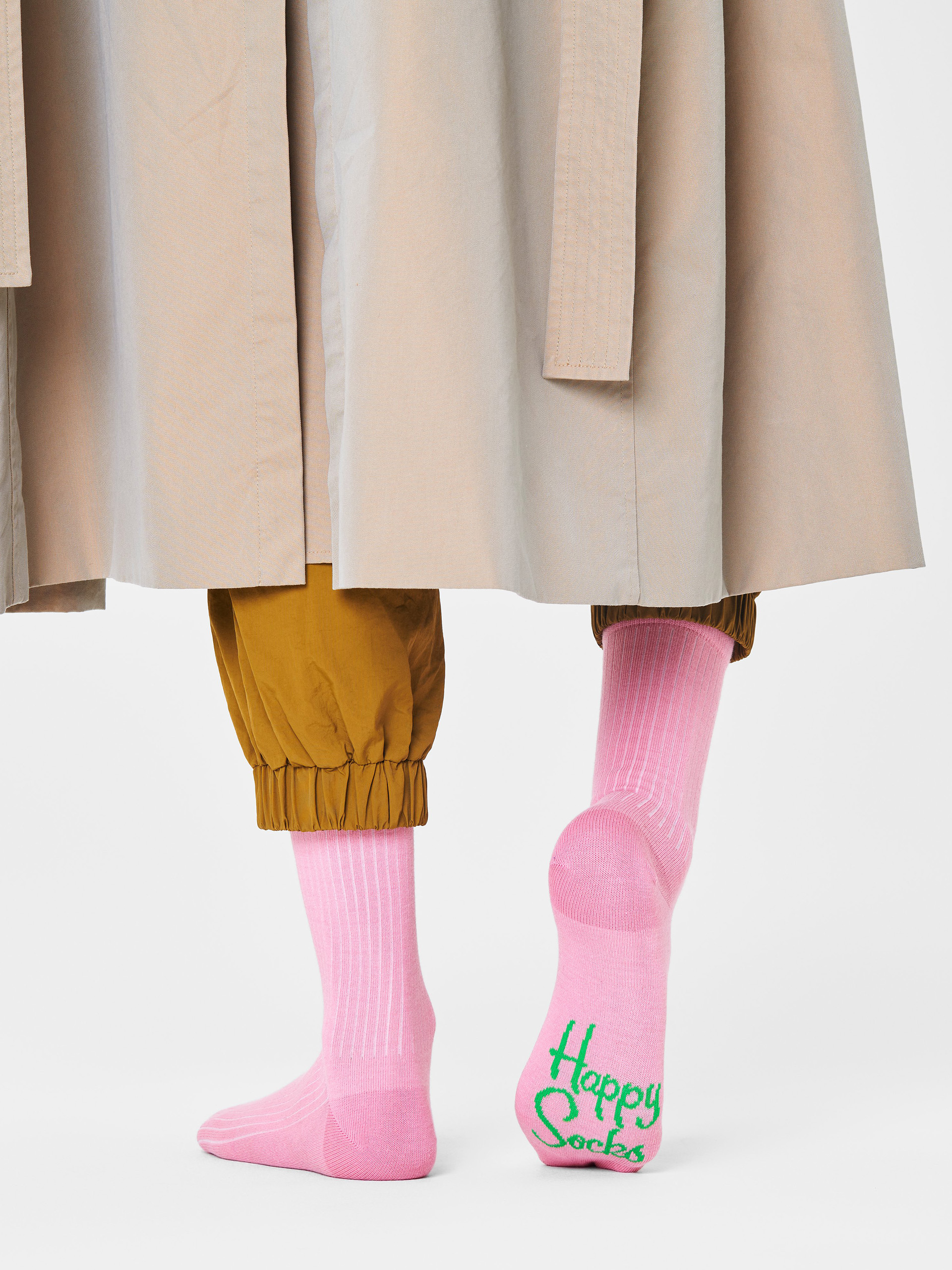 Skarpetki Happy Socks Solid Rib (pink)