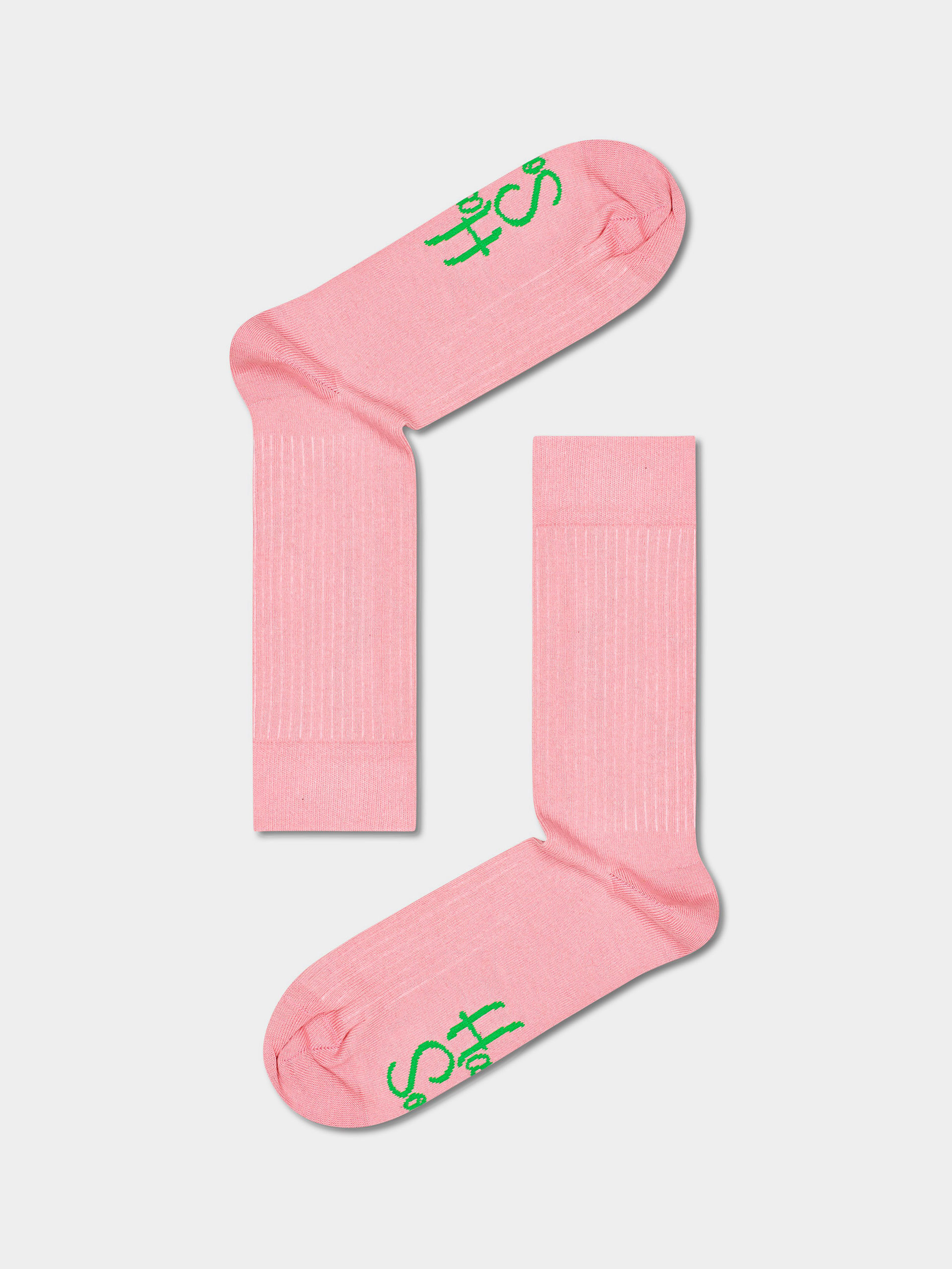 Skarpetki Happy Socks Solid Rib (pink)