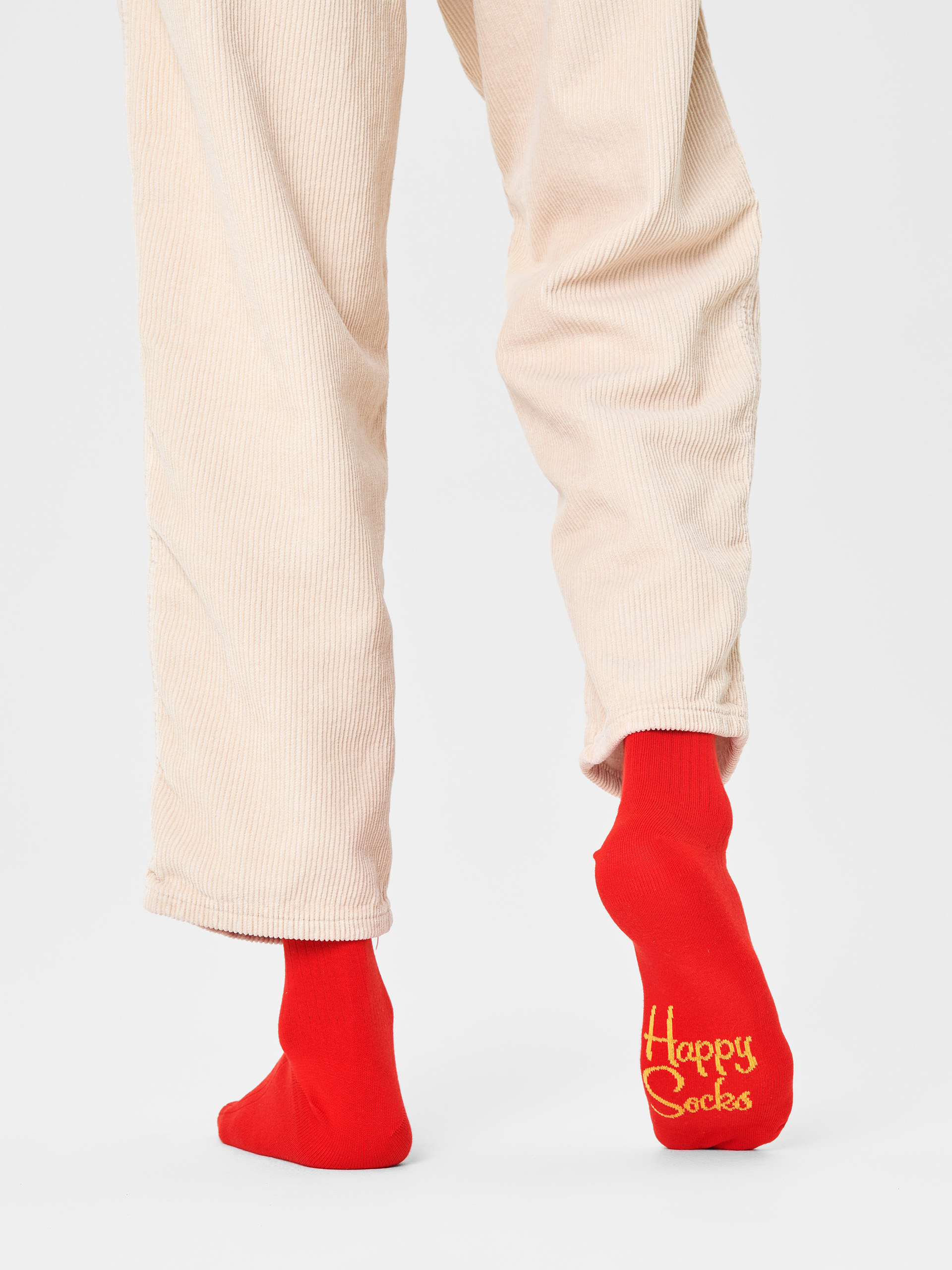 Skarpetki Happy Socks Solid Rib (red)