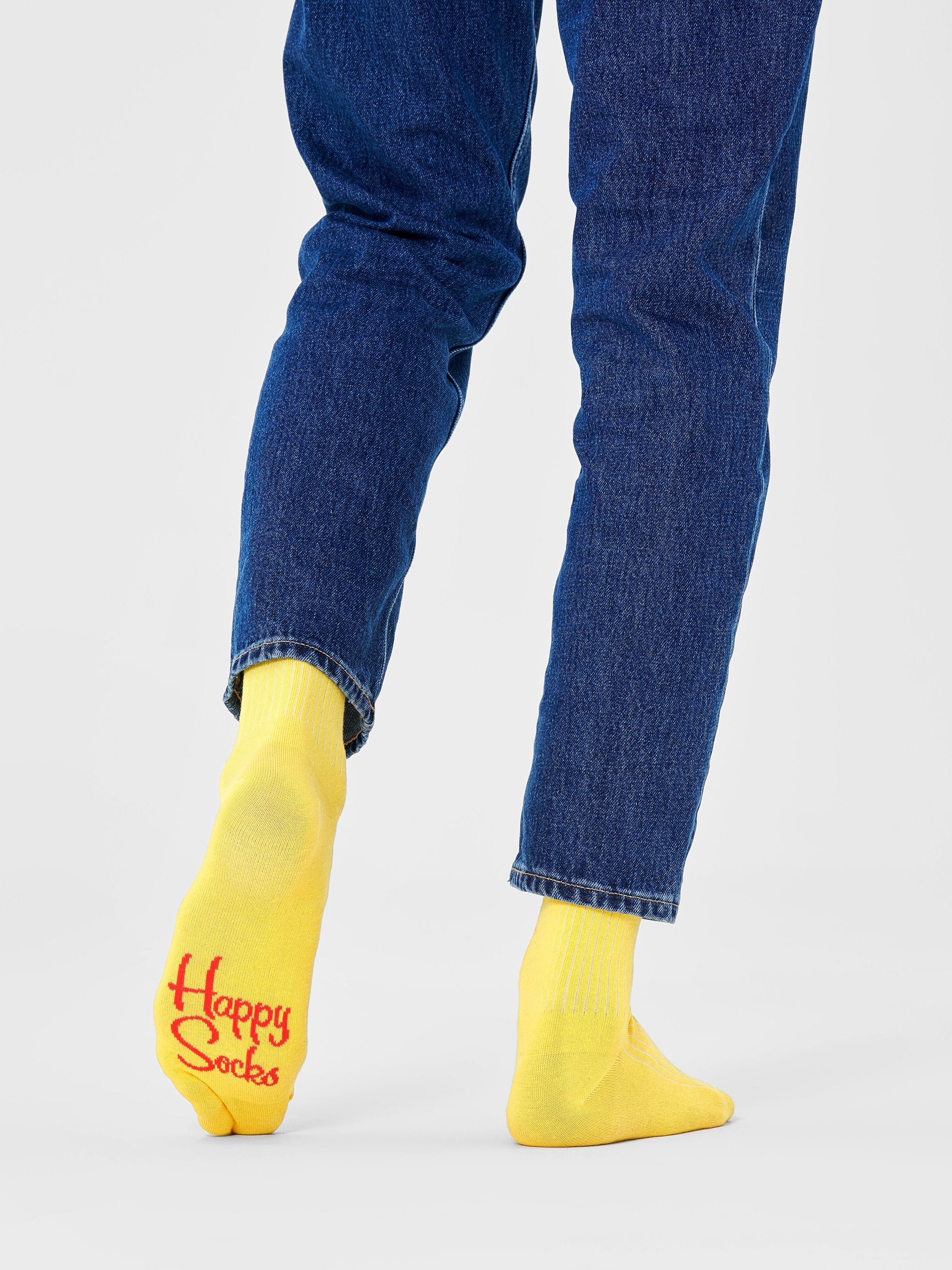 Skarpetki Happy Socks Solid Rib (yellow)