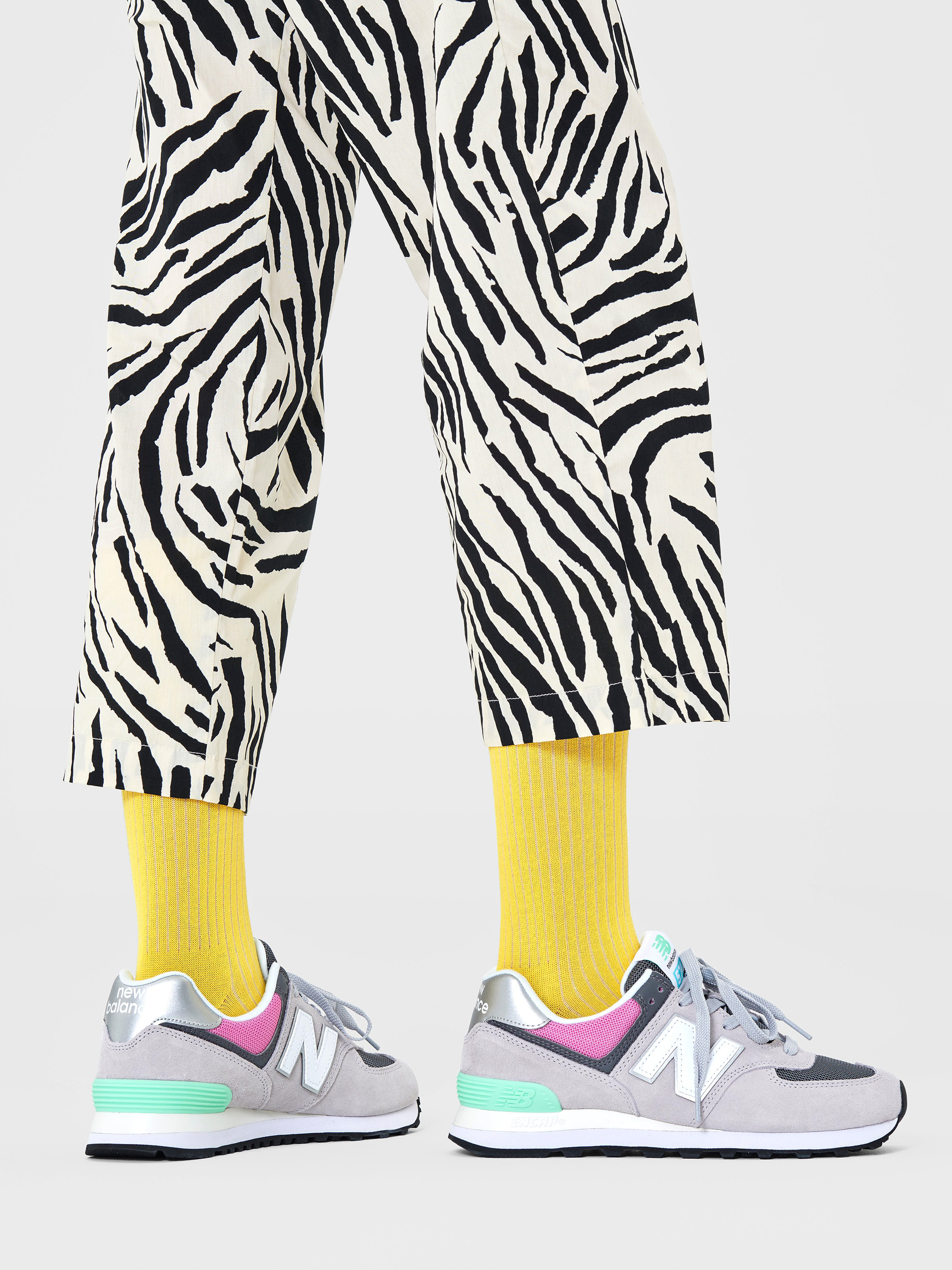 Skarpetki Happy Socks Solid Rib (yellow)