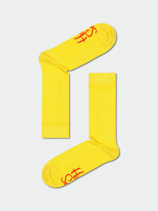 Skarpetki Happy Socks Solid Rib (yellow)