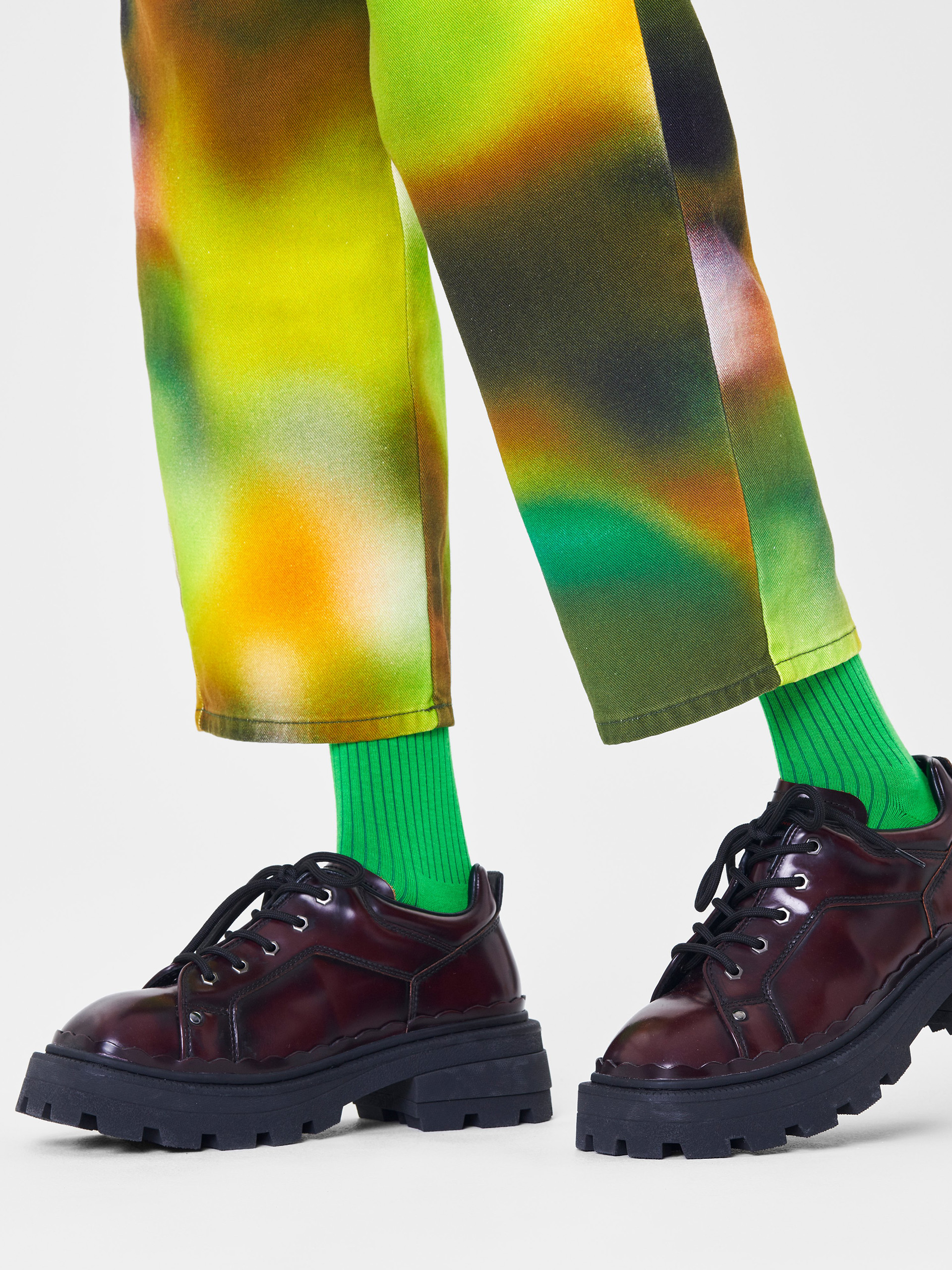 Skarpetki Happy Socks Solid Rib (green)