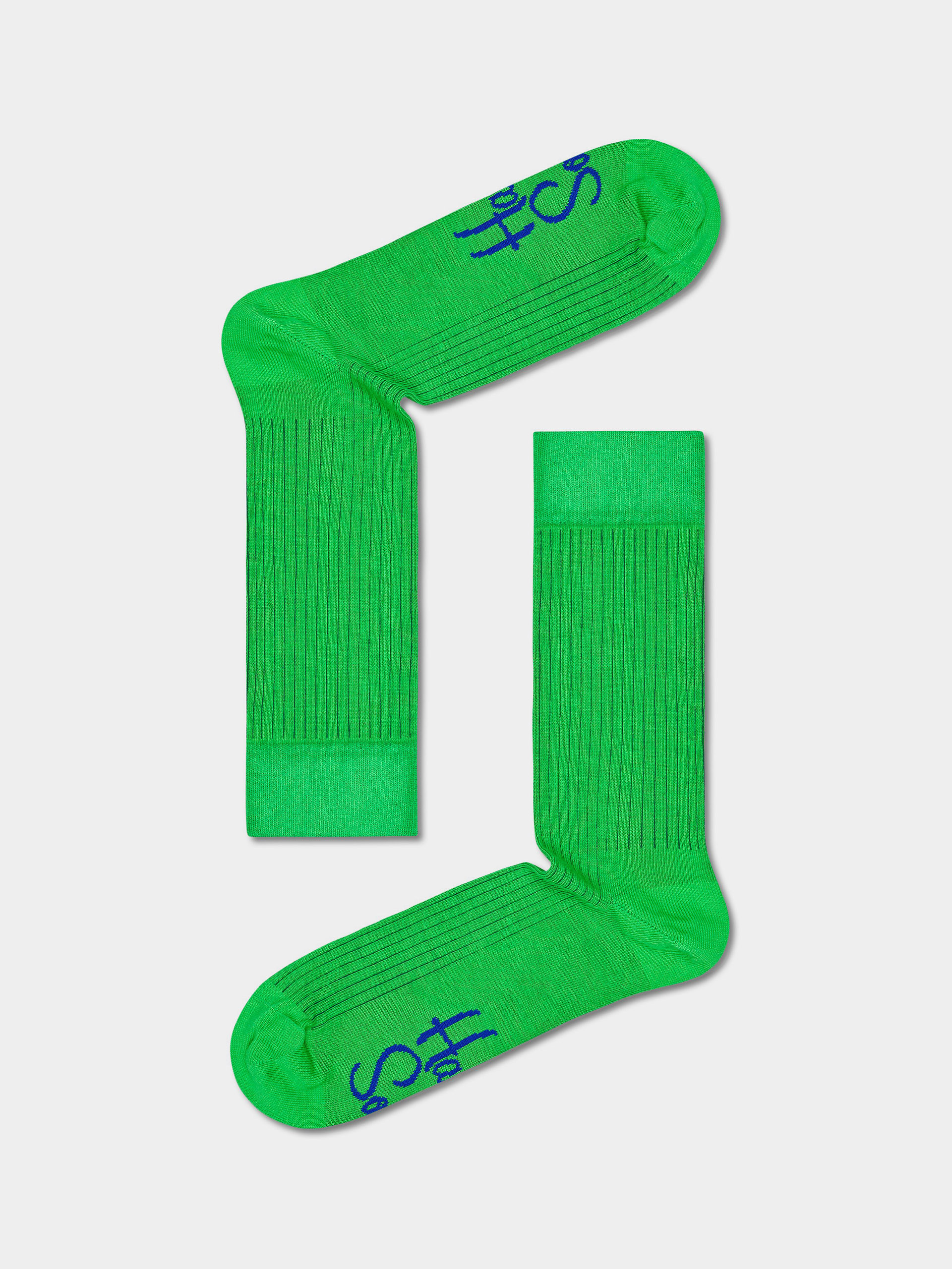 Skarpetki Happy Socks Solid Rib (green)