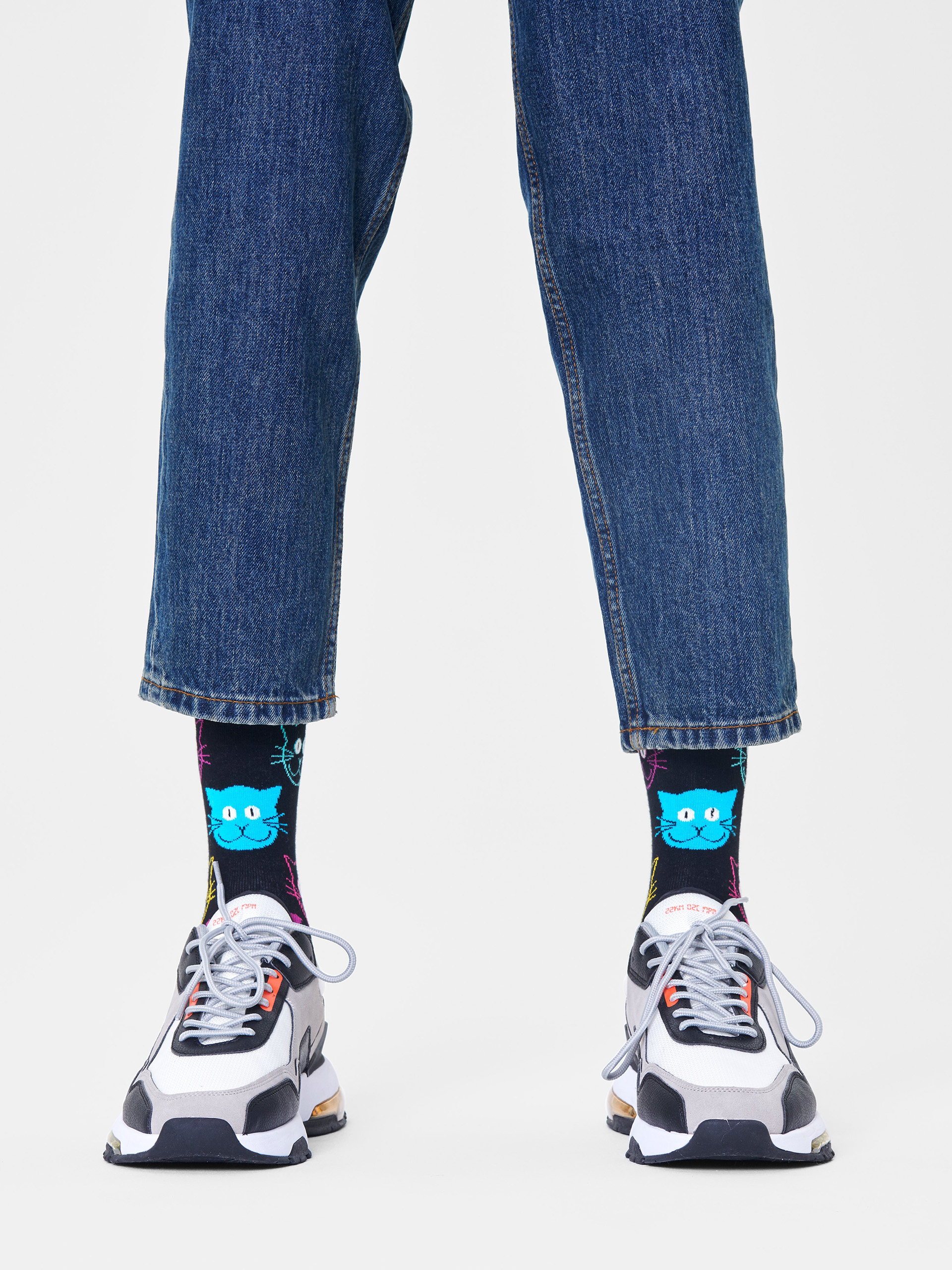 Skarpetki Happy Socks Cat (black)