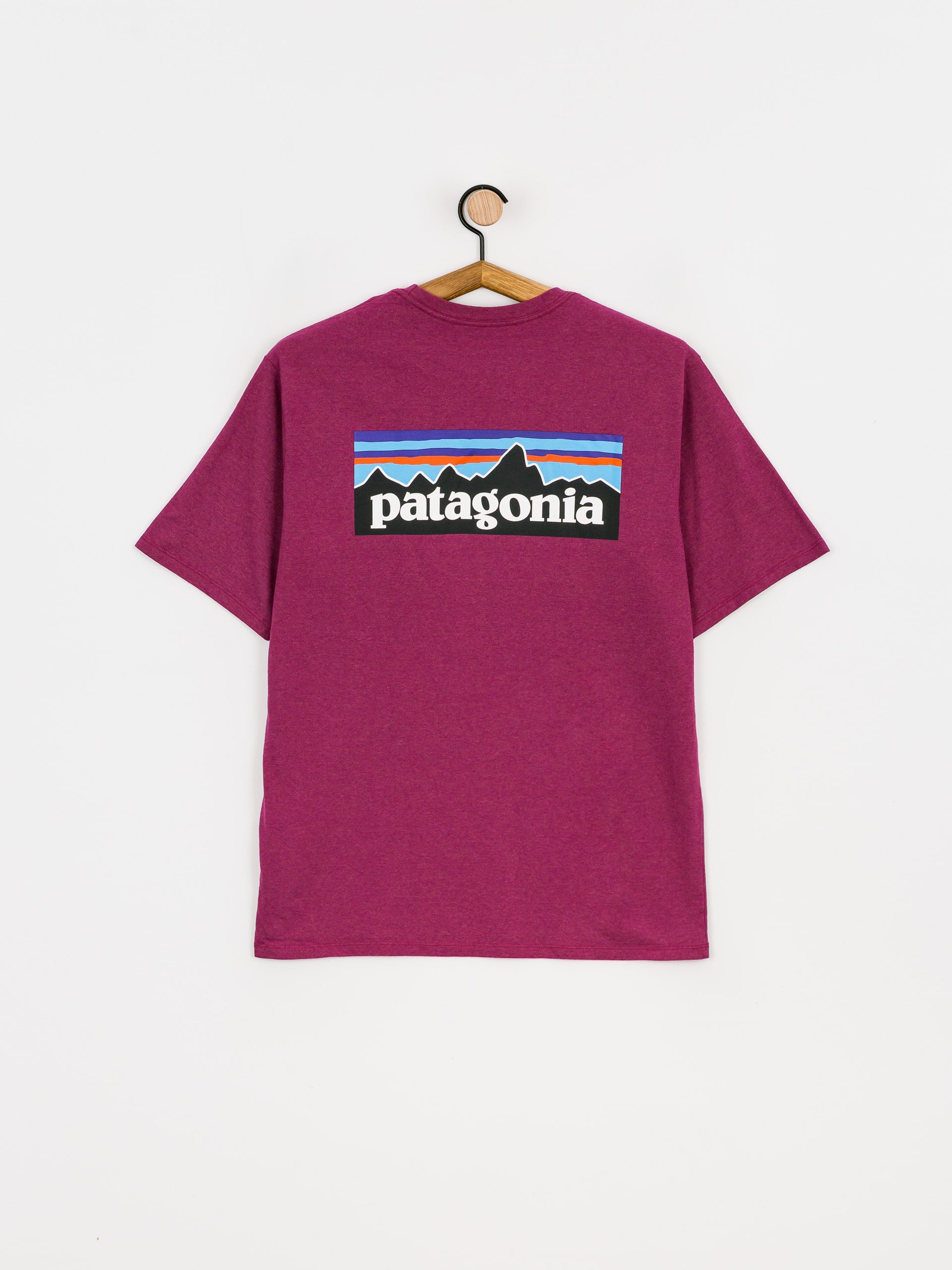 T-shirt Patagonia P 6 Logo Responsibili (star pink)