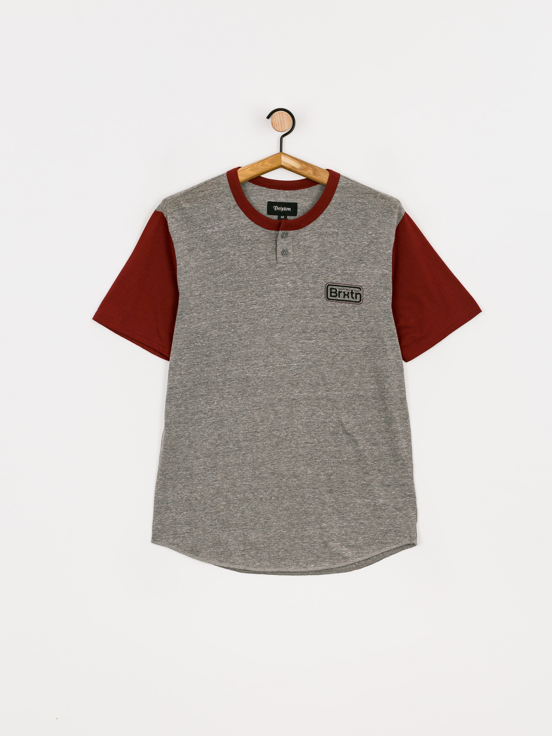 Koszula Brixton Springfield (heather grey/burgundy)