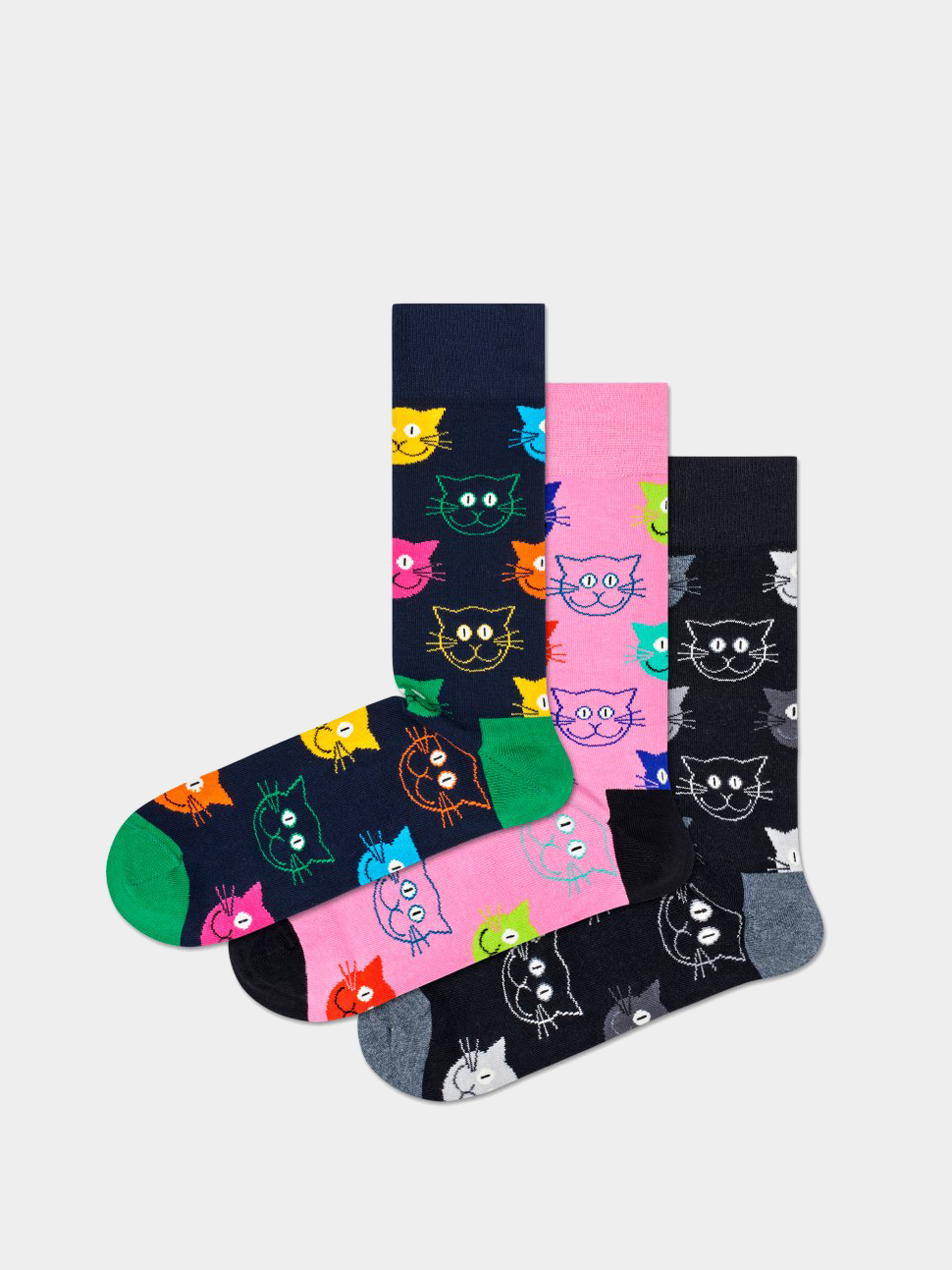 Skarpetki Happy Socks 3 Pack Mixed Cat Gift Set (multi)