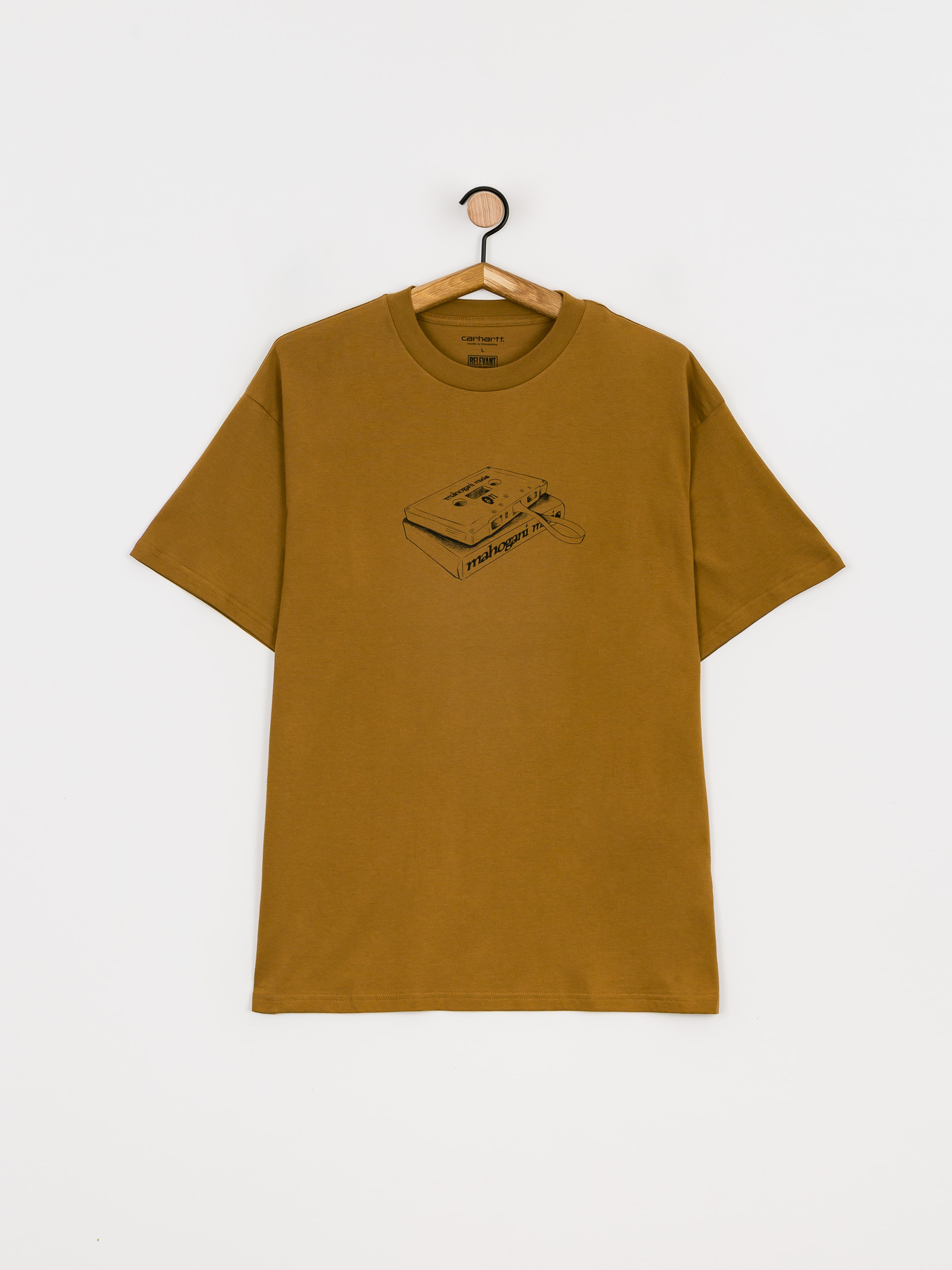 T-shirt Carhartt WIP X Relevant Parties Vol 2 Mahogani Music (hamilton brown/black)