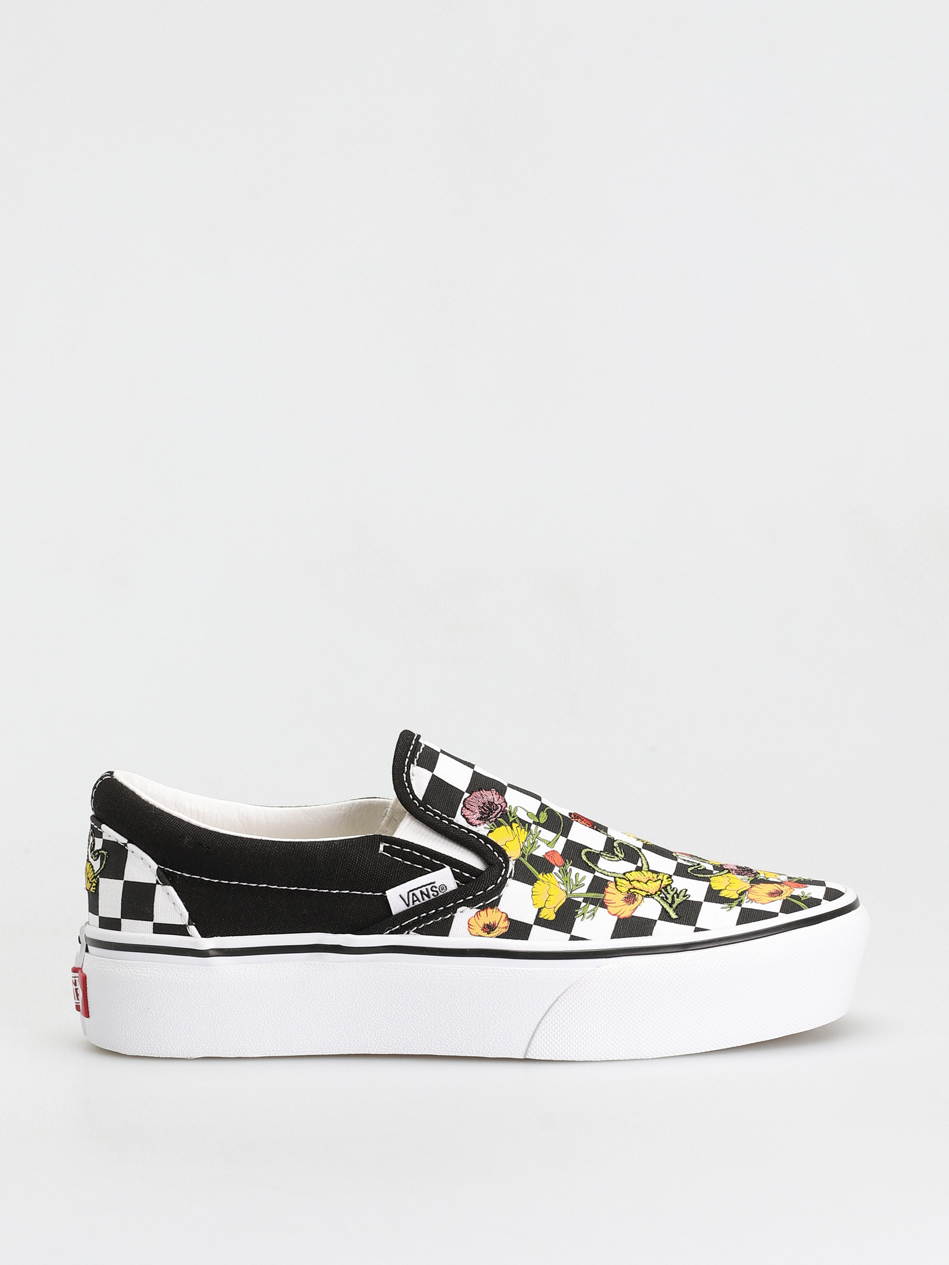 Buty Vans Classic Slip On Platform (poppy checkerboard black/multi)