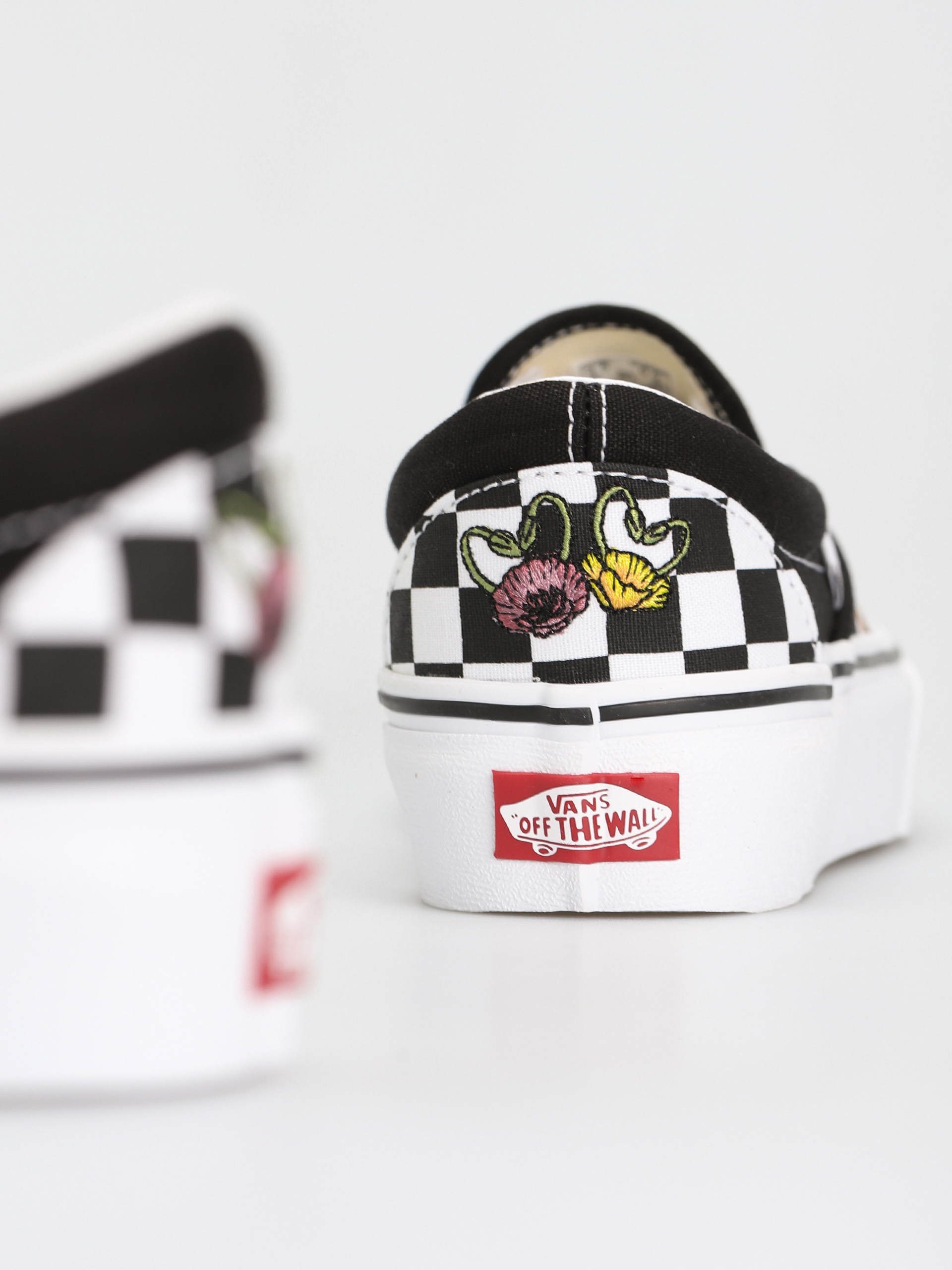 Buty Vans Classic Slip On Platform (poppy checkerboard black/multi)