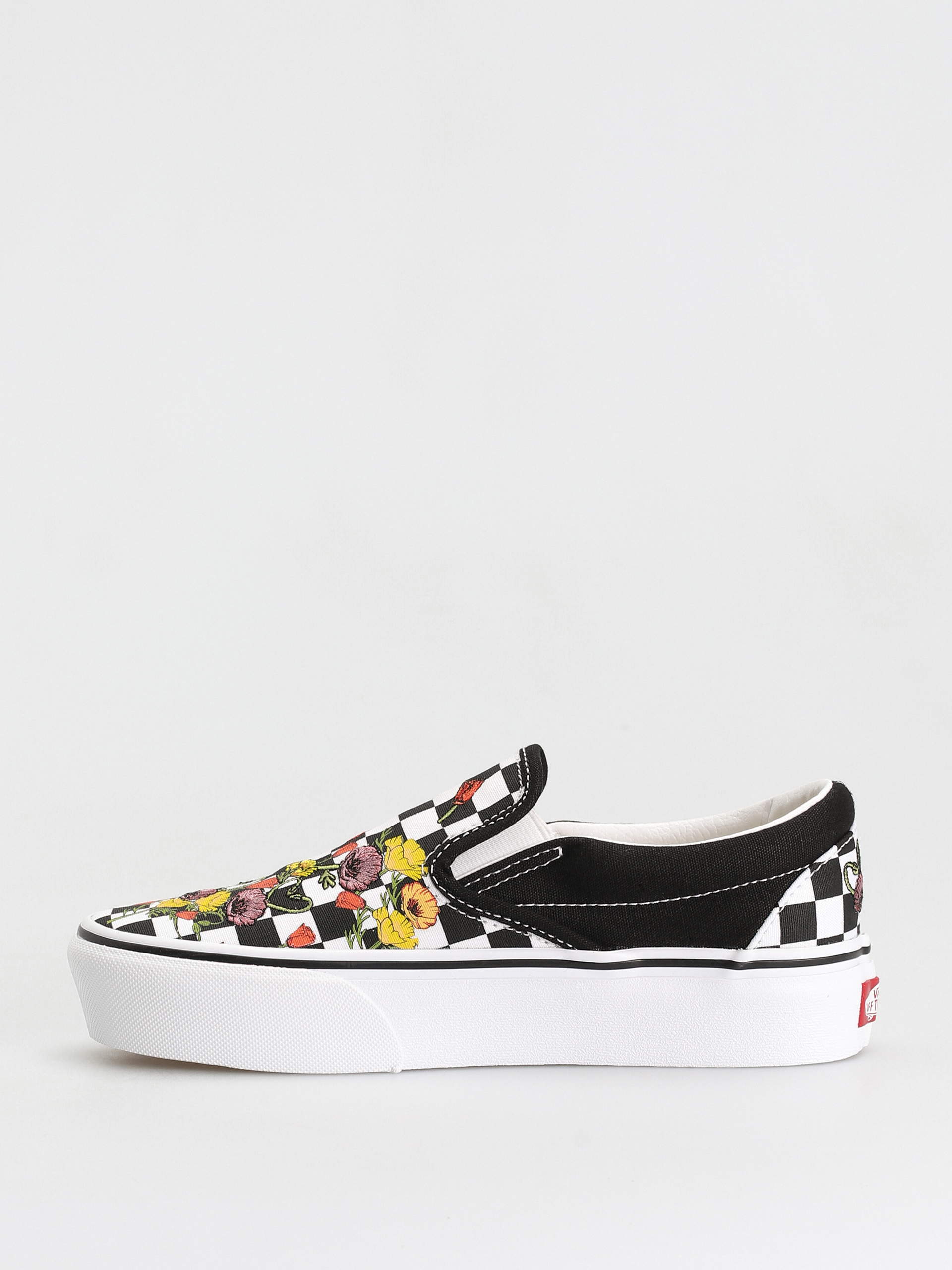 Buty Vans Classic Slip On Platform (poppy checkerboard black/multi)