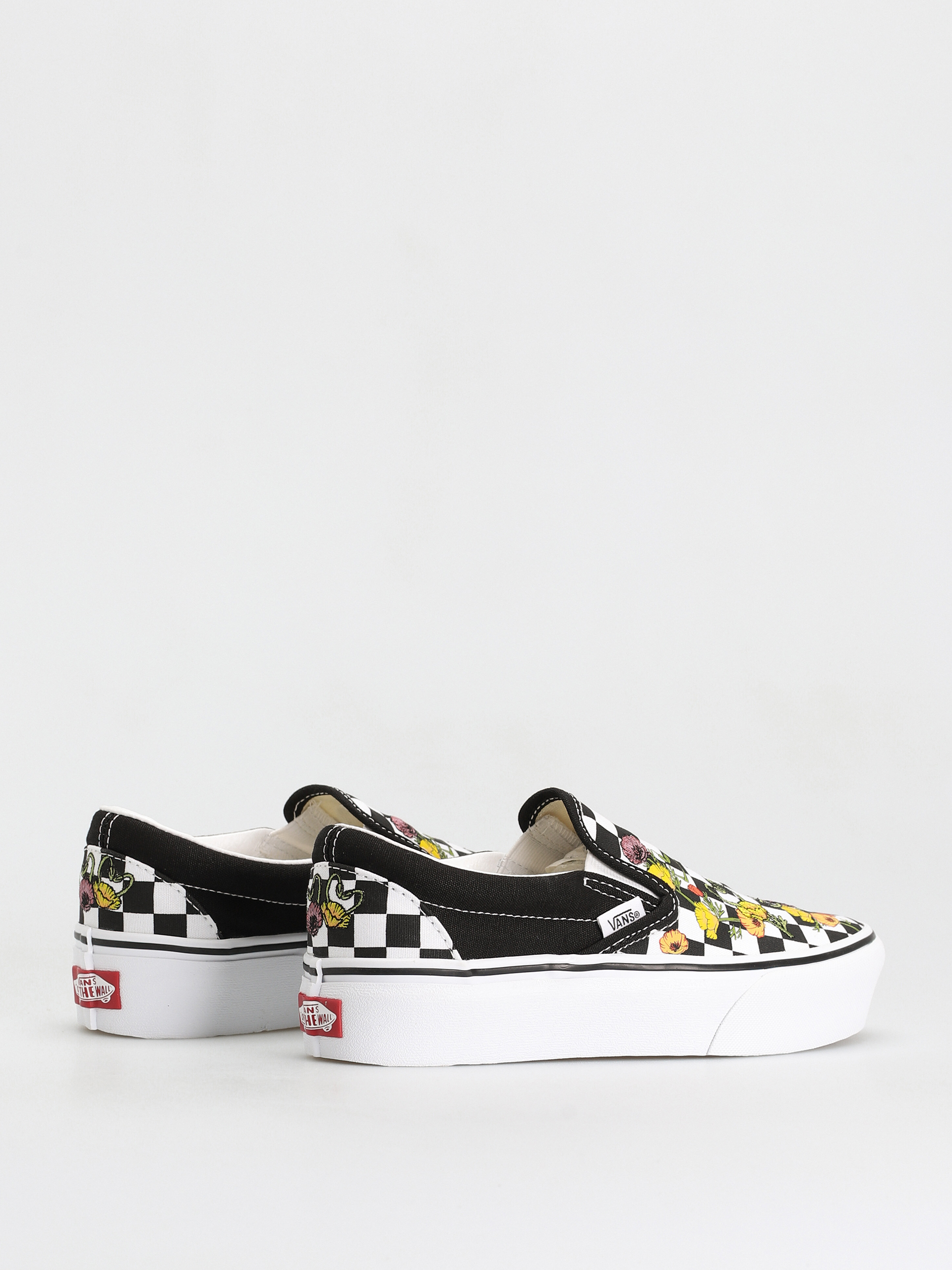 Buty Vans Classic Slip On Platform (poppy checkerboard black/multi)