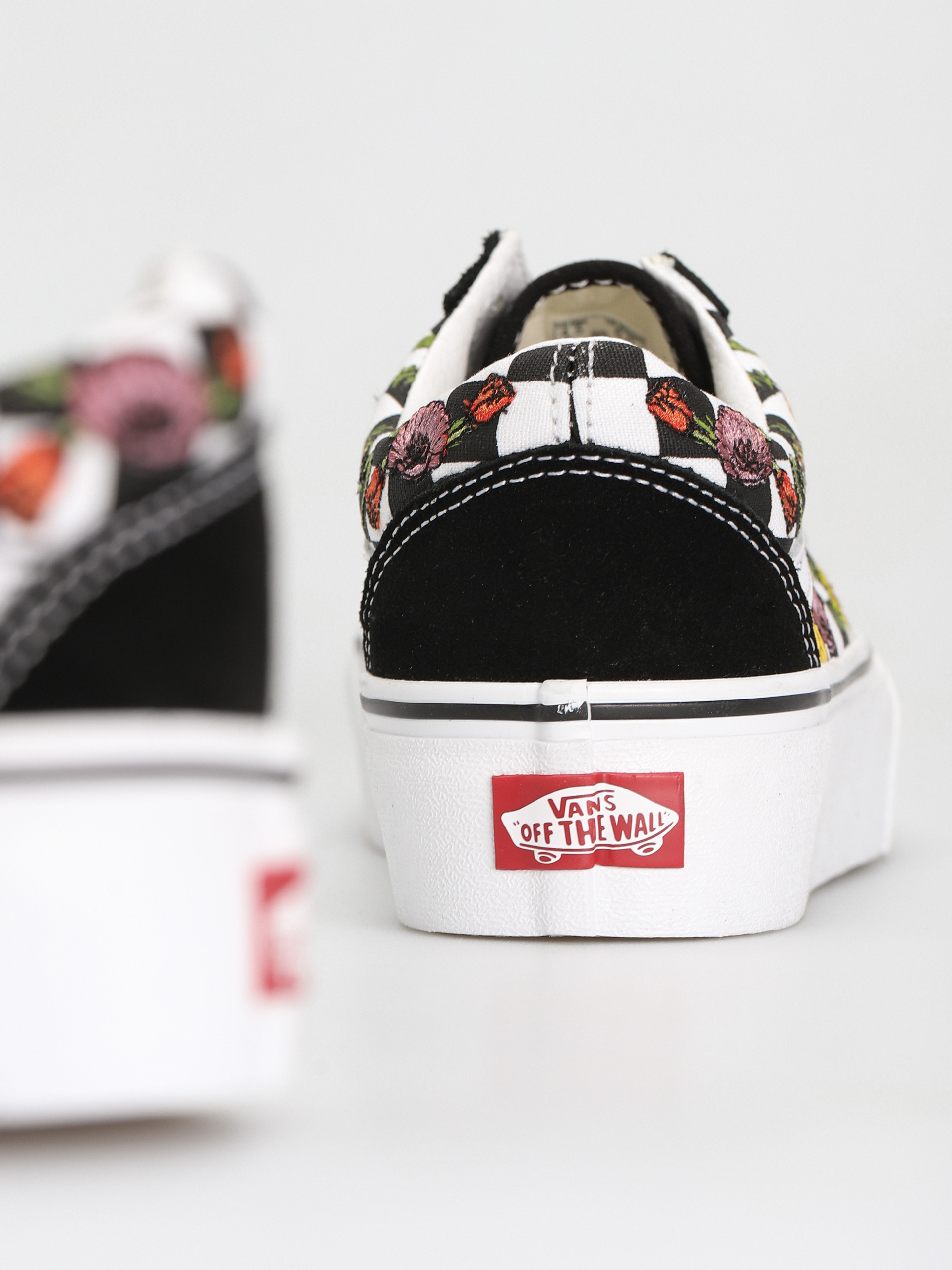 Buty Vans Old Skool Platform (poppy checkerboard black/multi)