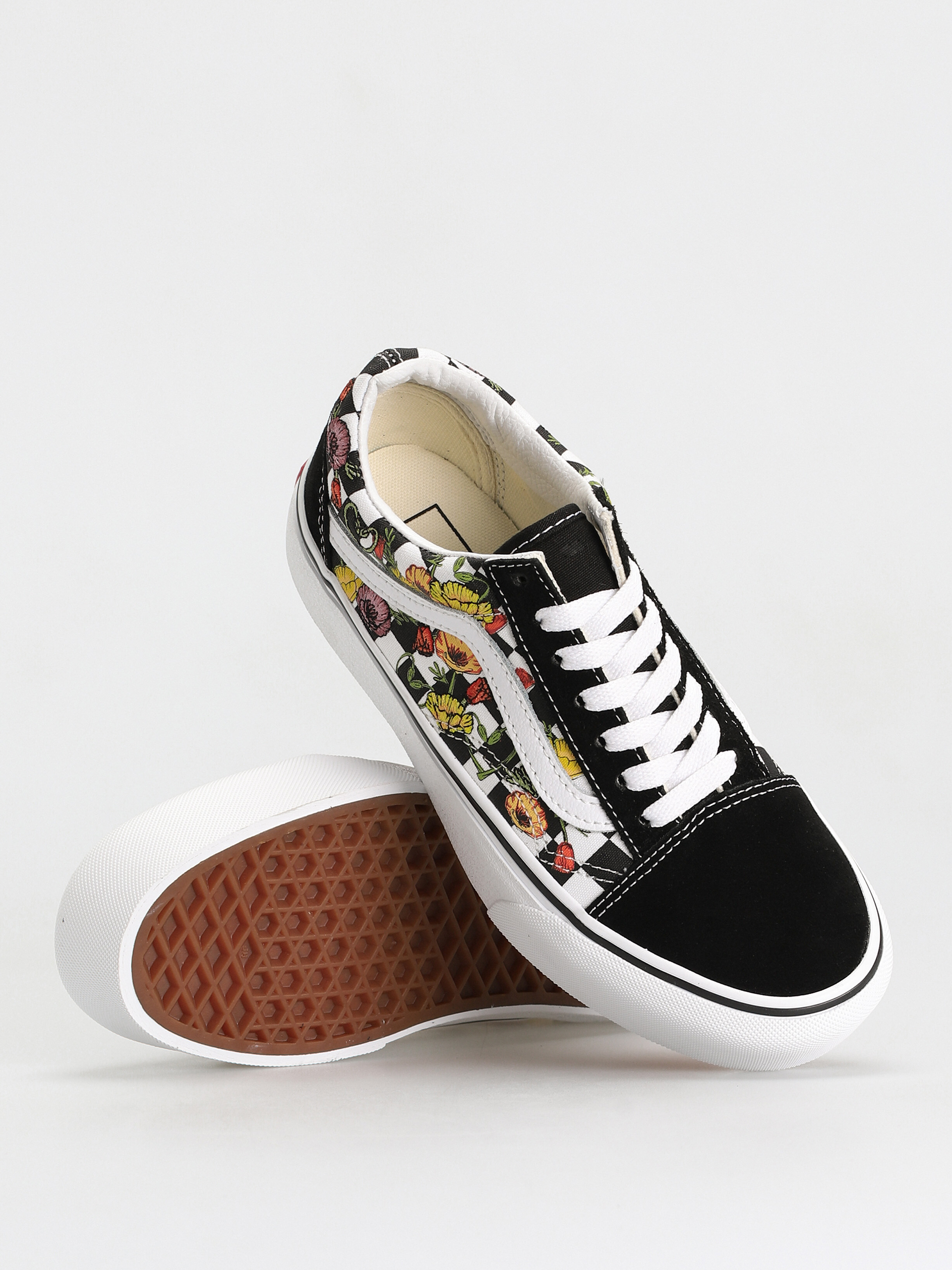 Buty Vans Old Skool Platform (poppy checkerboard black/multi)