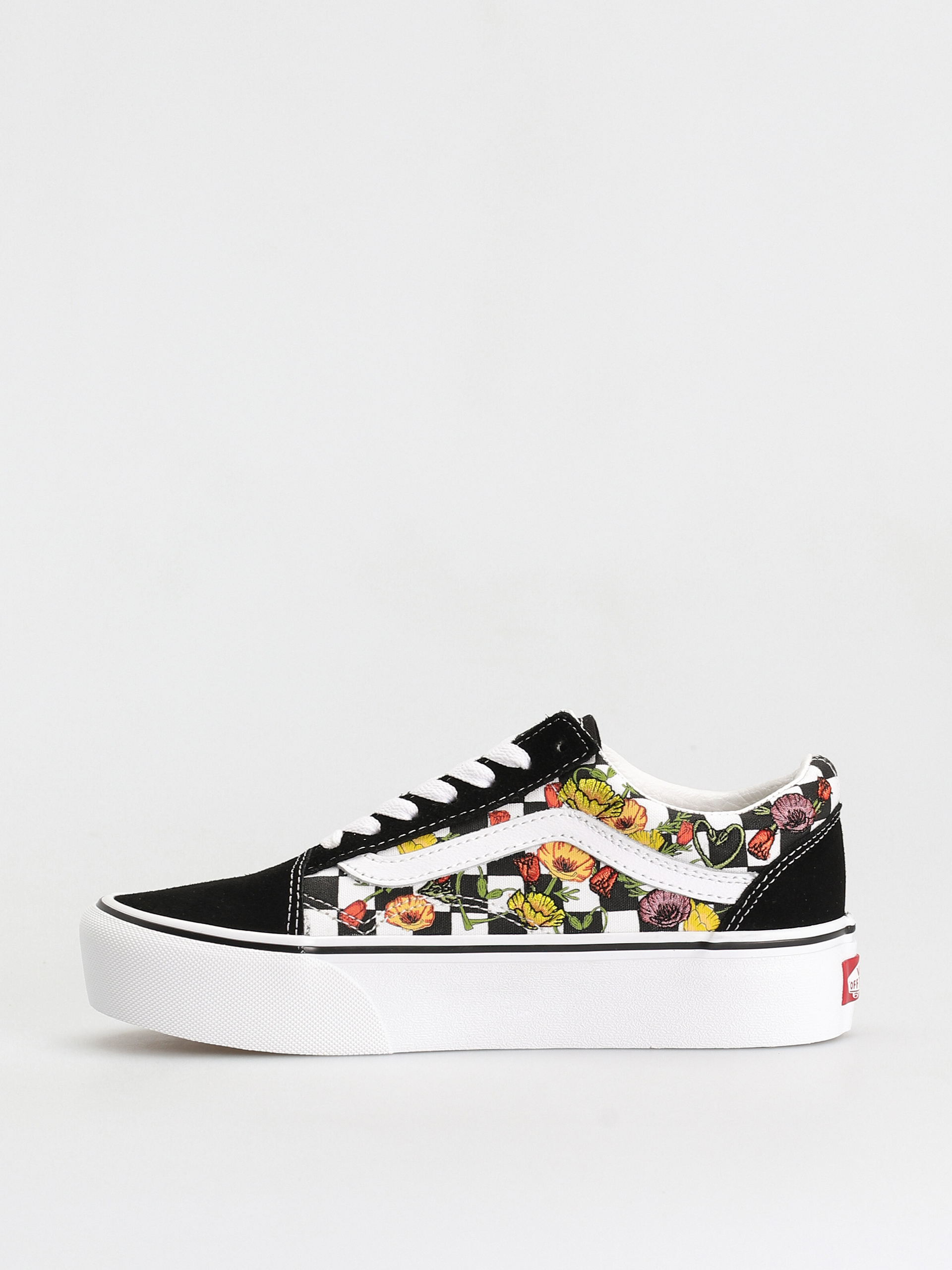 Buty Vans Old Skool Platform (poppy checkerboard black/multi)
