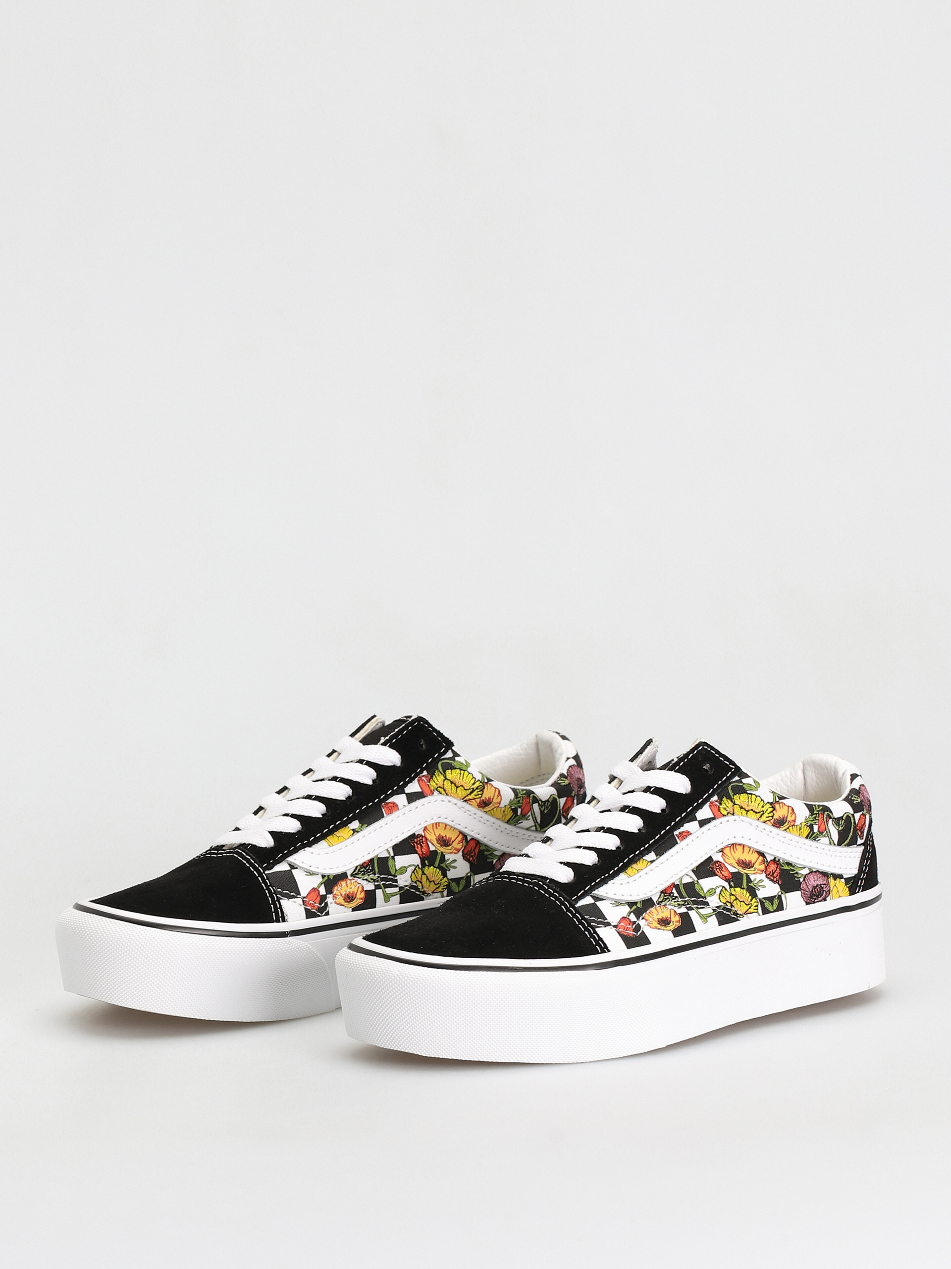 Buty Vans Old Skool Platform (poppy checkerboard black/multi)