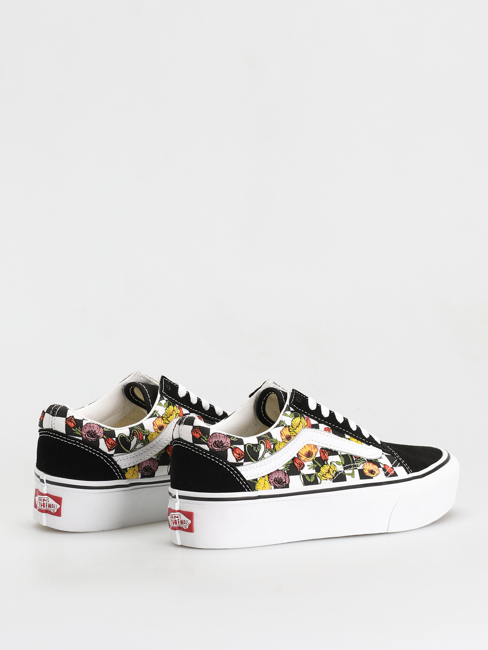 Buty Vans Old Skool Platform (poppy checkerboard black/multi)