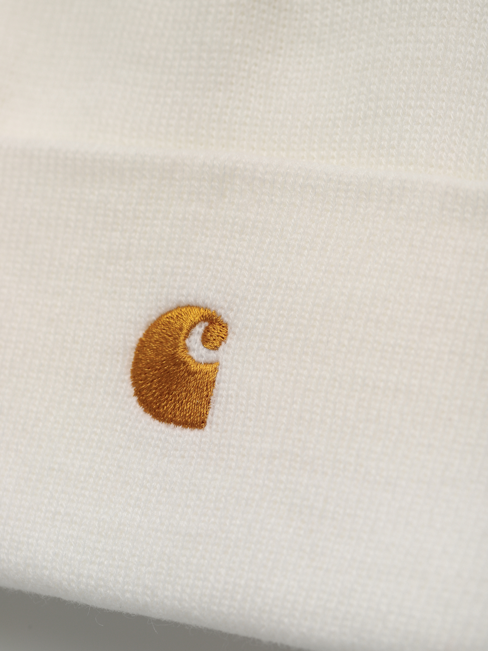 Czapka zimowa Carhartt WIP Chase (white/gold)