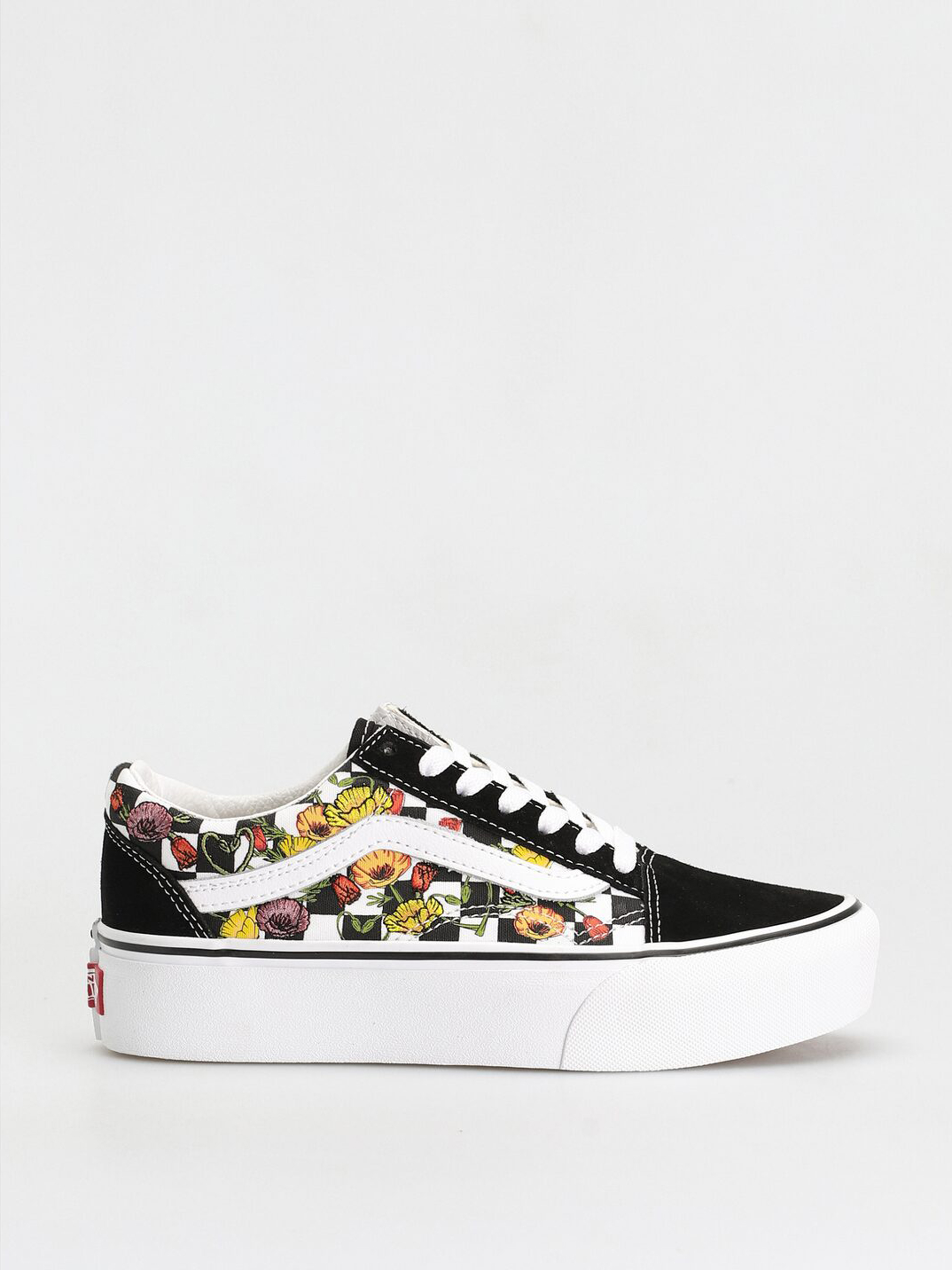 Buty Vans Old Skool Platform (poppy checkerboard black/multi)