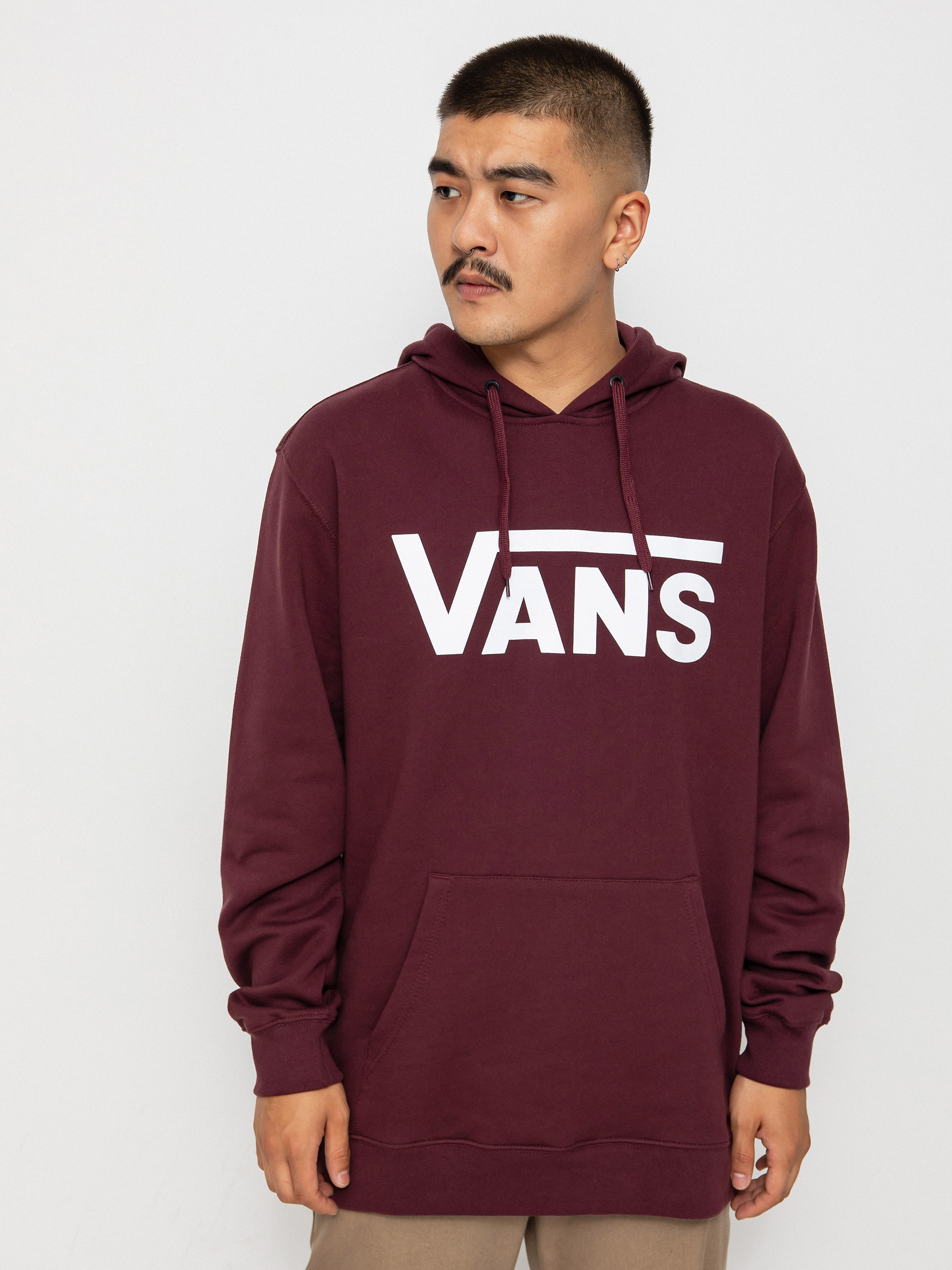 Bluza z kapturem Vans Classic II HD (port royale/white)