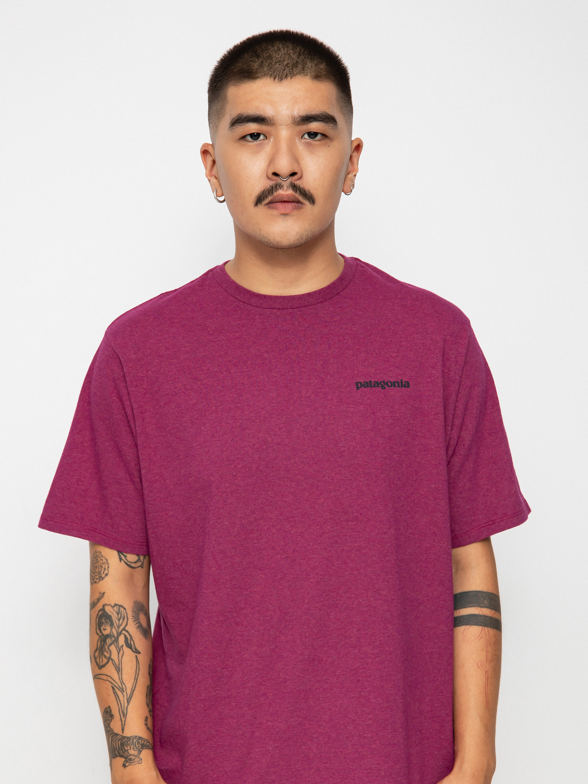 T-shirt Patagonia P 6 Logo Responsibili (star pink)