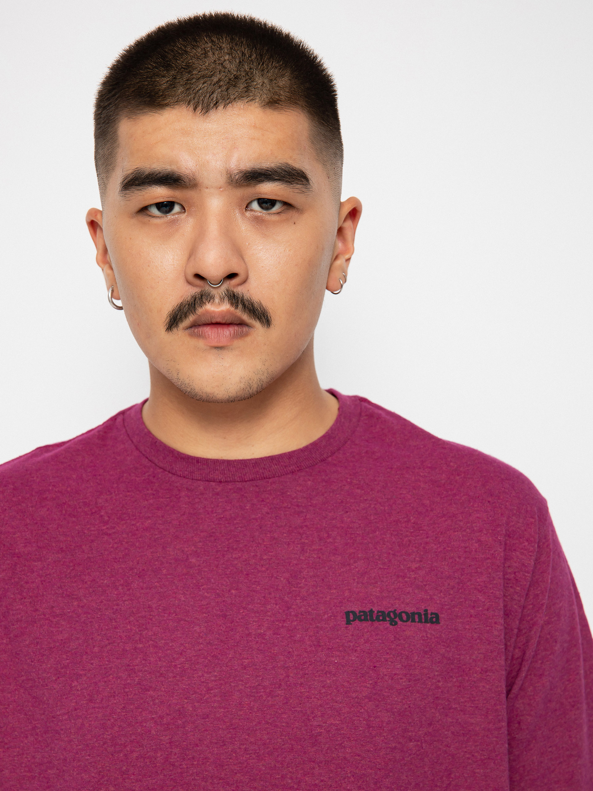 T-shirt Patagonia P 6 Logo Responsibili (star pink)