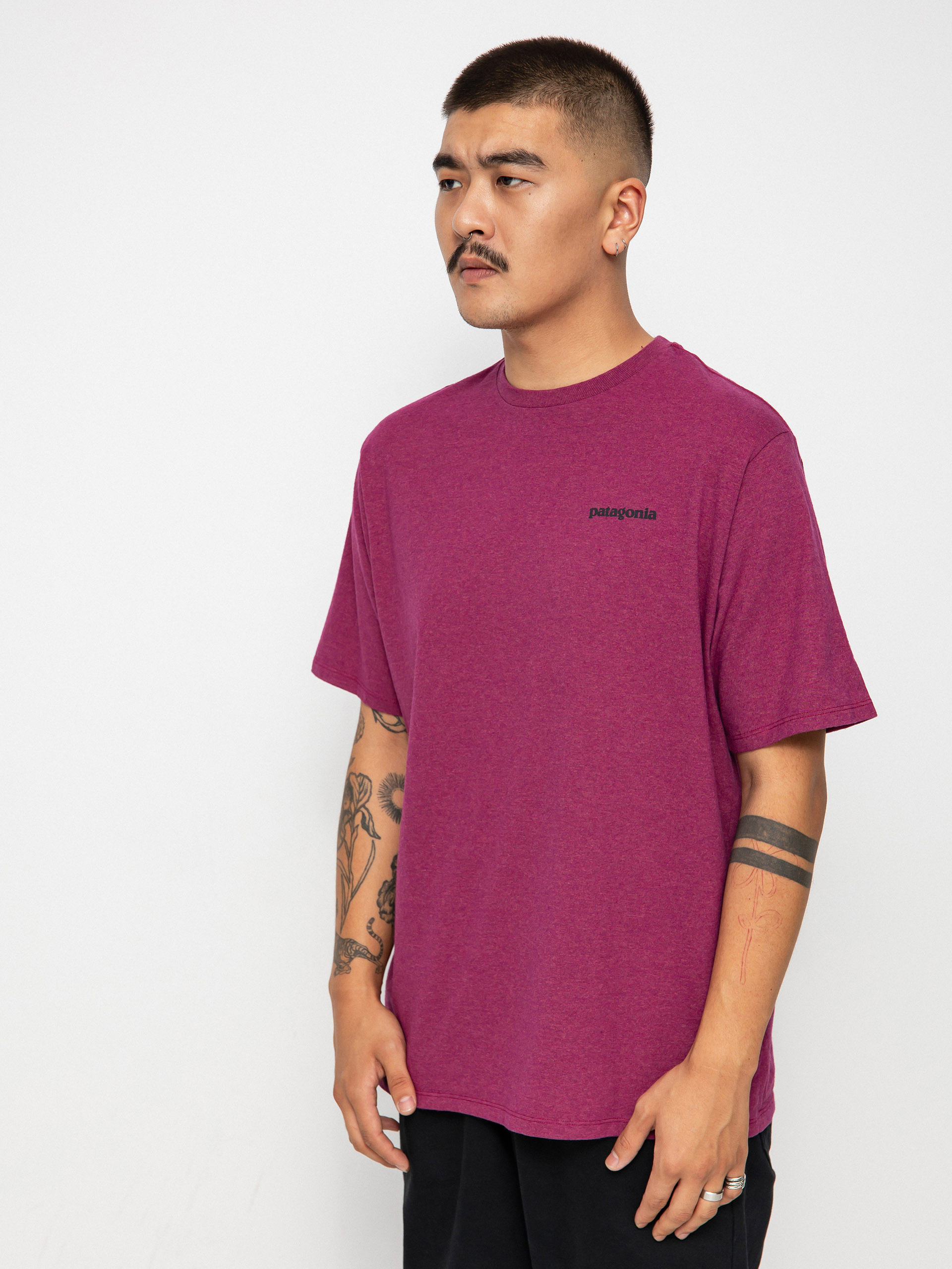 T-shirt Patagonia P 6 Logo Responsibili (star pink)
