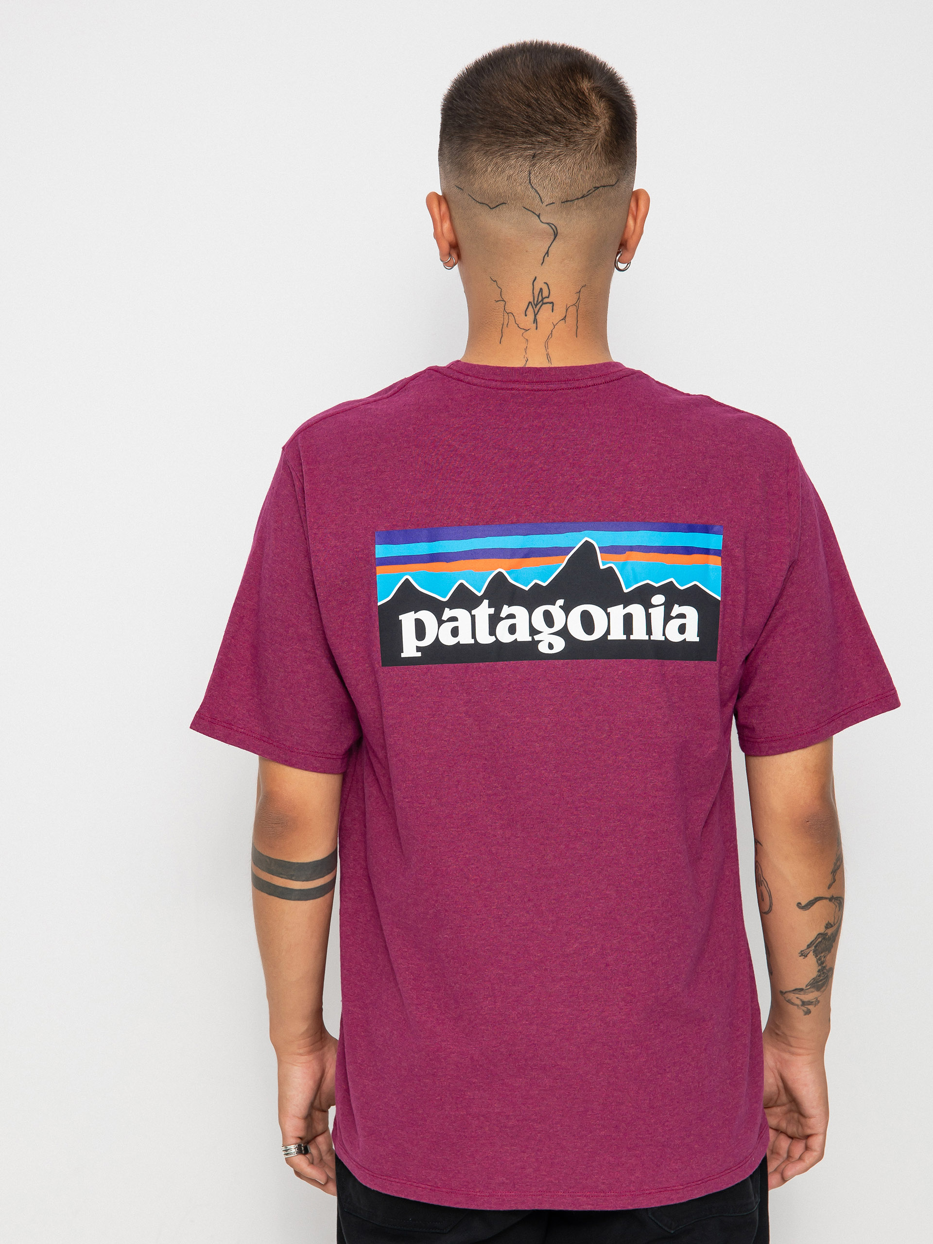 T-shirt Patagonia P 6 Logo Responsibili (star pink)